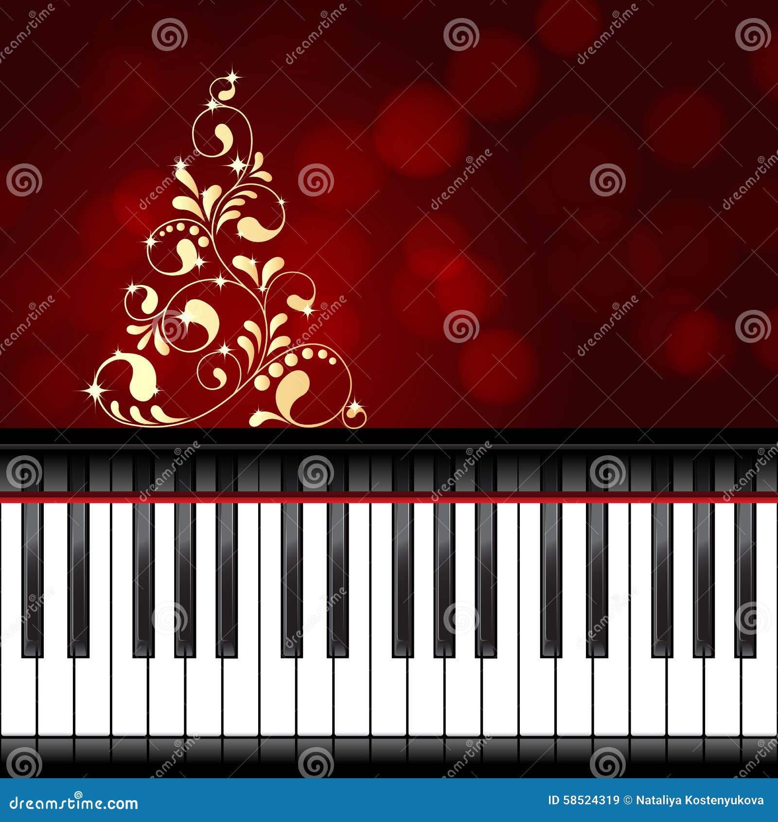 Musical christmas template stock vector Illustration of Musical christmas template stock vector Illustration of