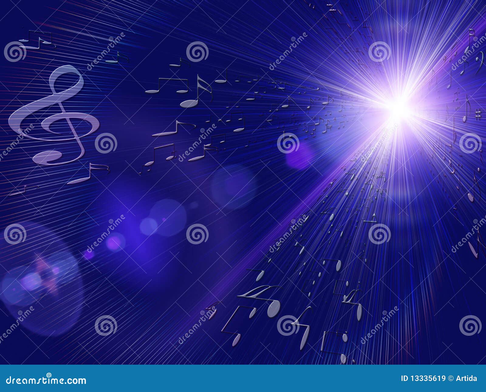 Musical explosion stock illustration. Illustration of background 13335619