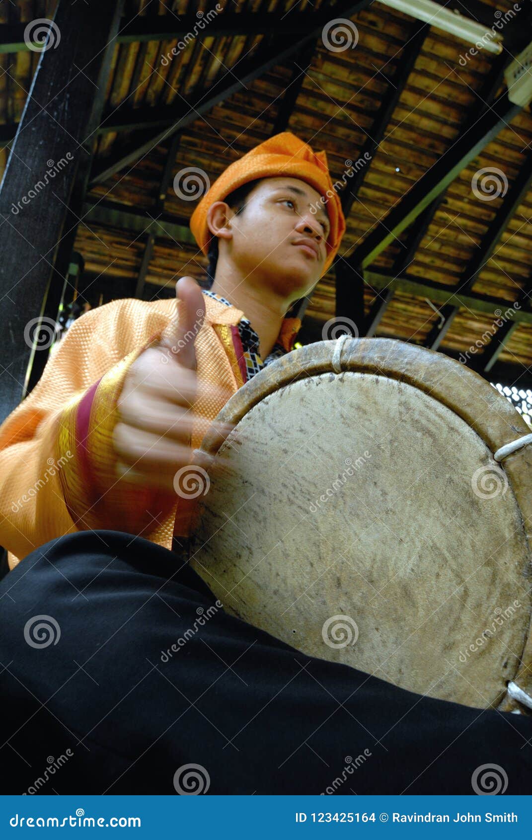 Traditional Malay Drum editorial stock image. Image of indigenous ...