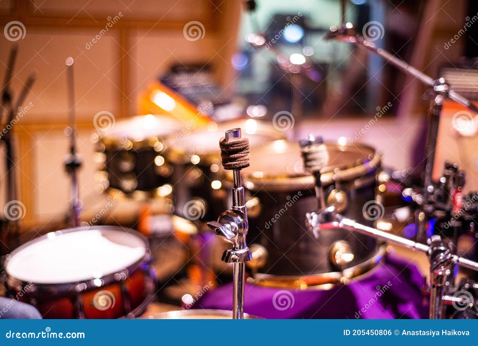 Musical Instruments Part of a Drum Set Close Up Stock Photo Image of