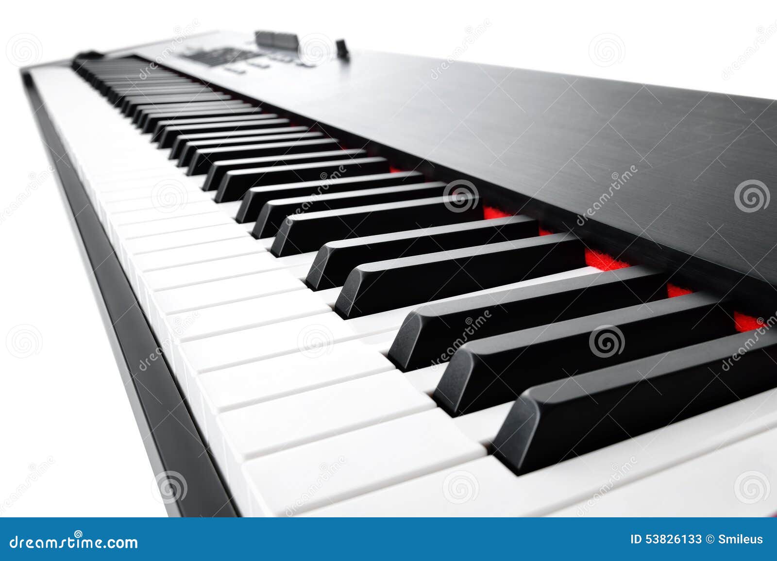 Musical keyboard on white stock image. Image of melody - 53826133