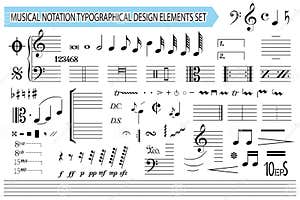 Musical Notation Cartoon Vector CartoonDealer 77752873