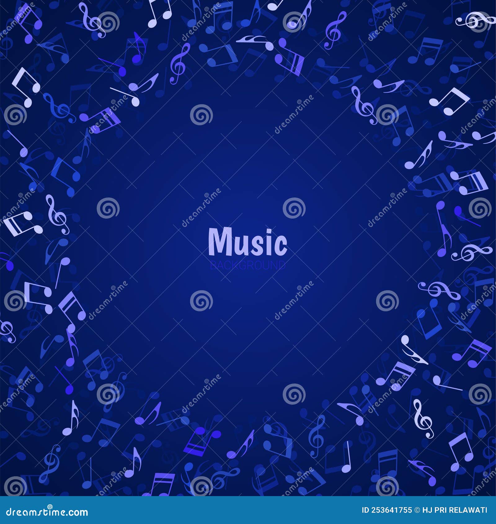 Musical Note Icons Vector Wallpaper Stock Vector - Illustration of