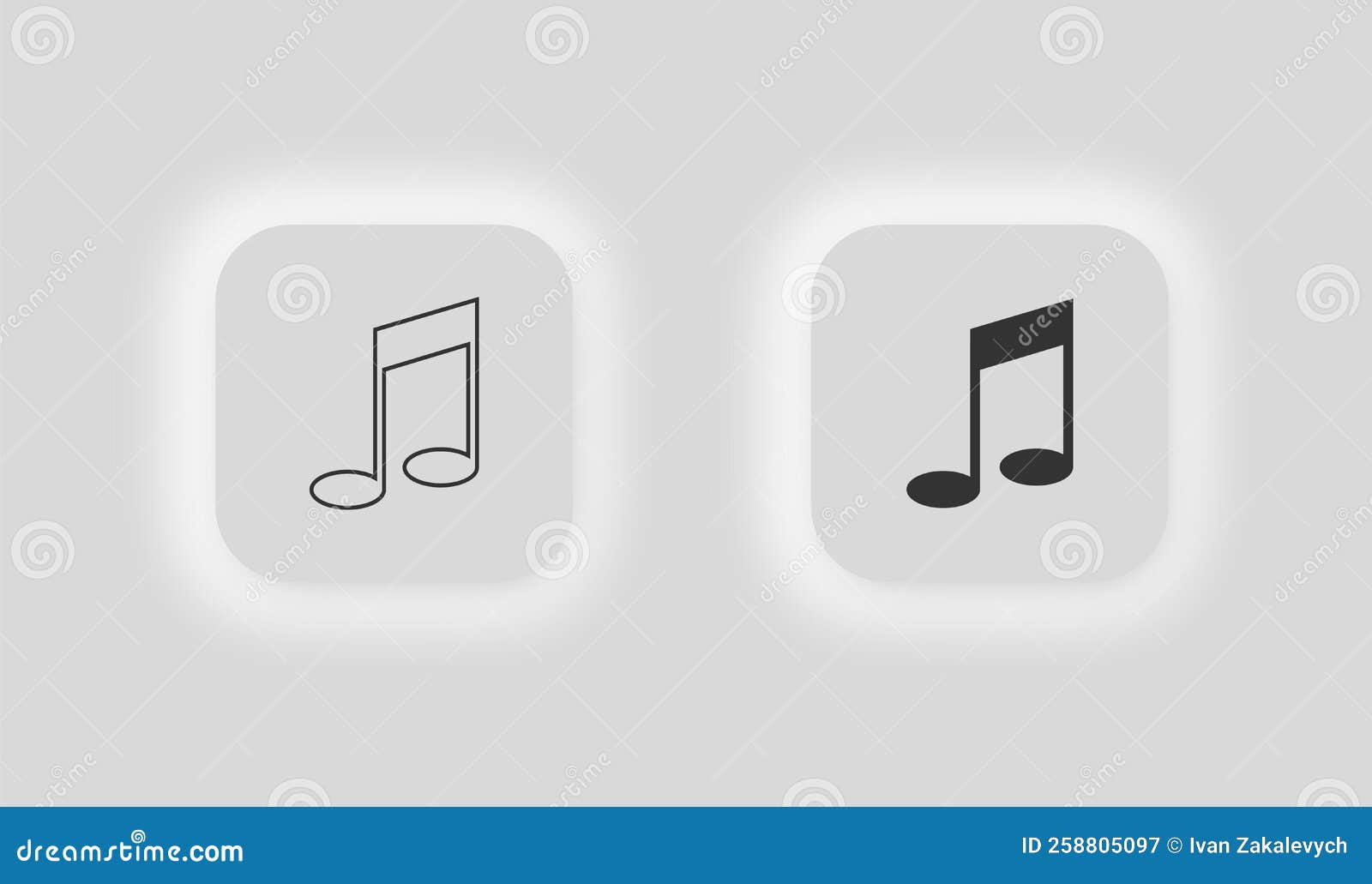 Musical Notes Icon. Logo Music Symbol. Sign Silhoulette Song Vector