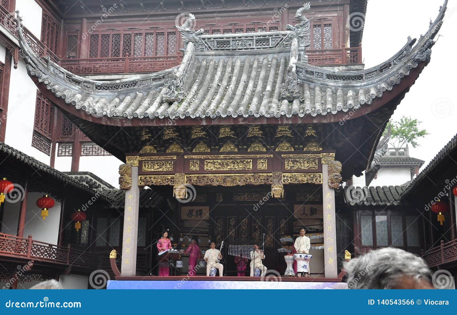 Shanghai 2nd May Royal Stage In Yu Garden From Downtown Of