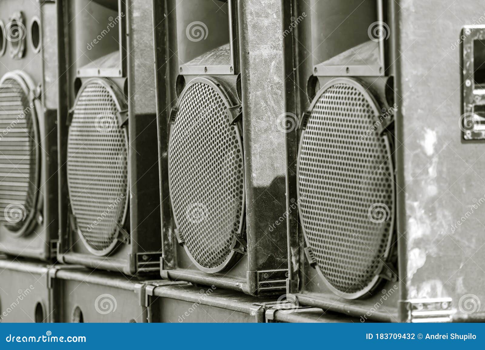 Musical Speakers At A Concert Stock Photo Image of cassette