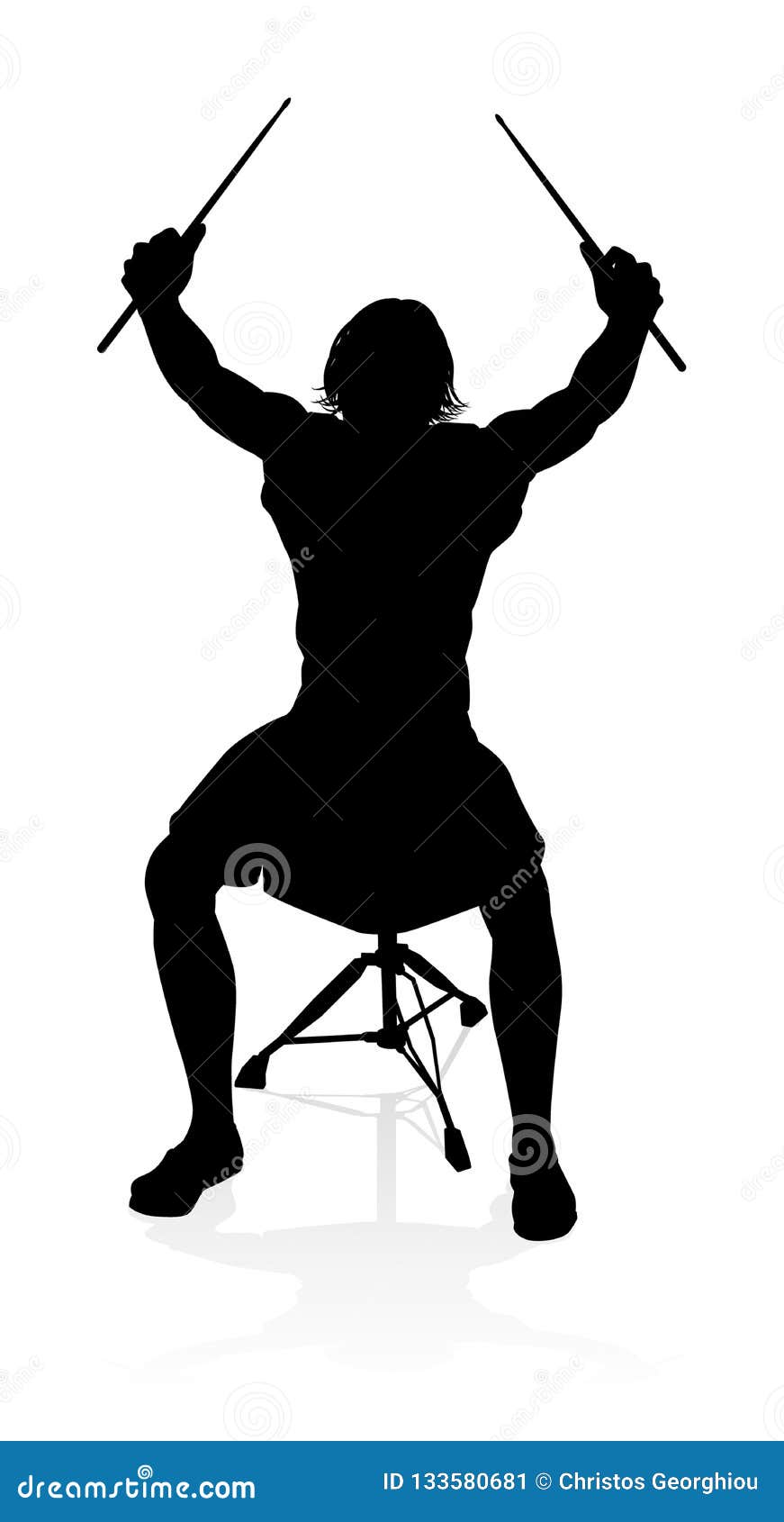 musician drummer silhouette