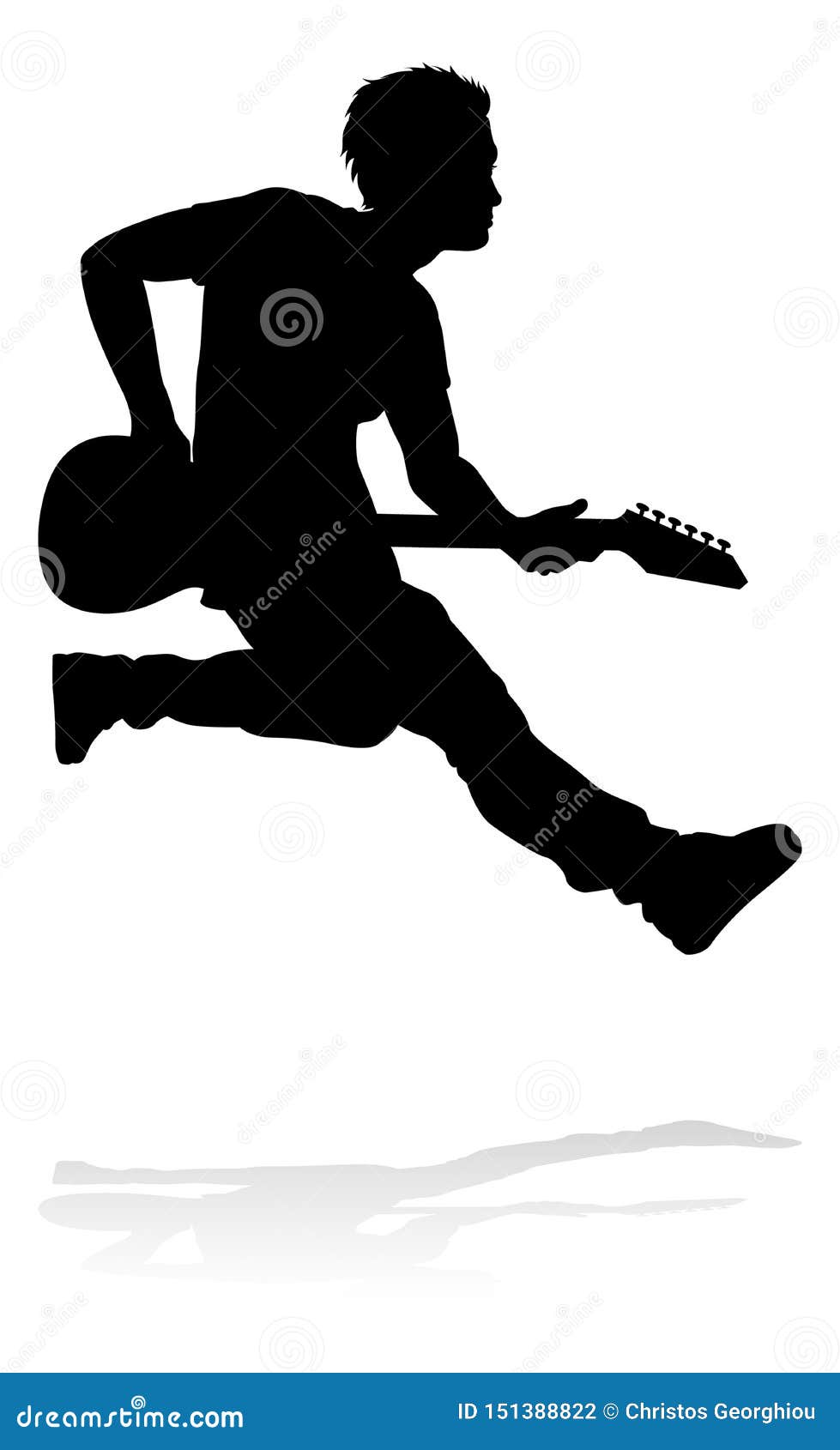 musician guitarist silhouette
