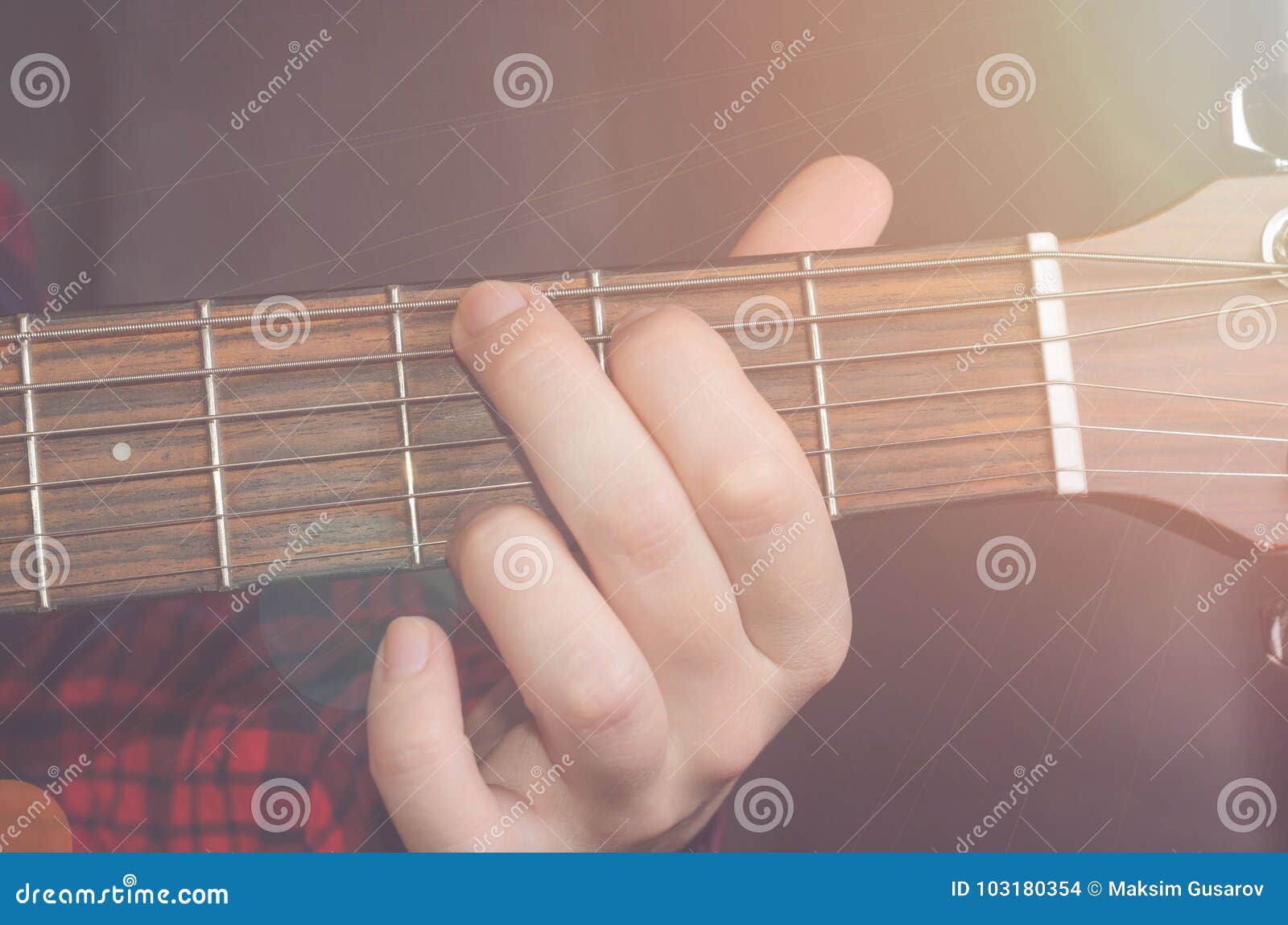 musician playing accord