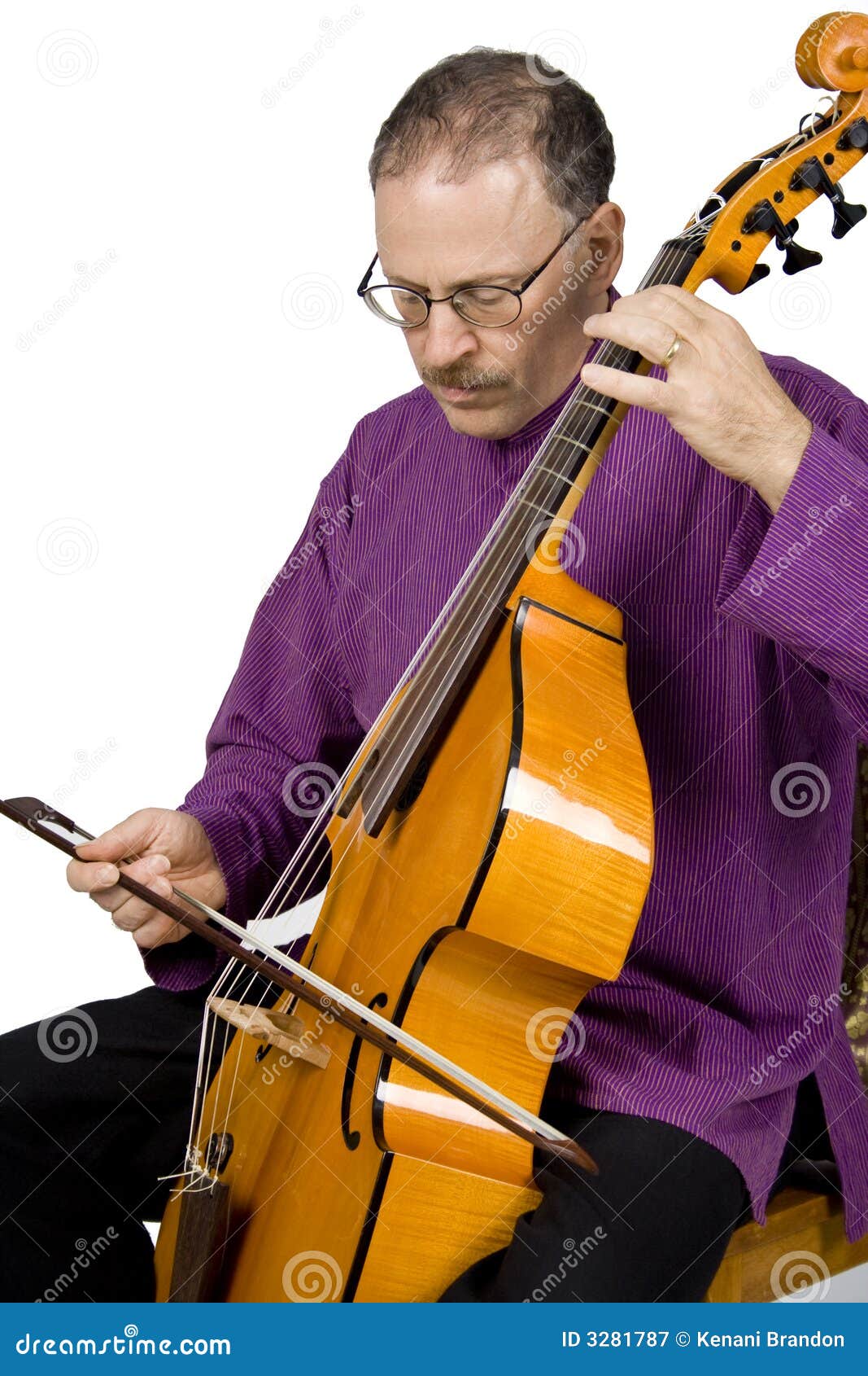 Musician Playing An Instrument Royalty Free Stock Photography - Image