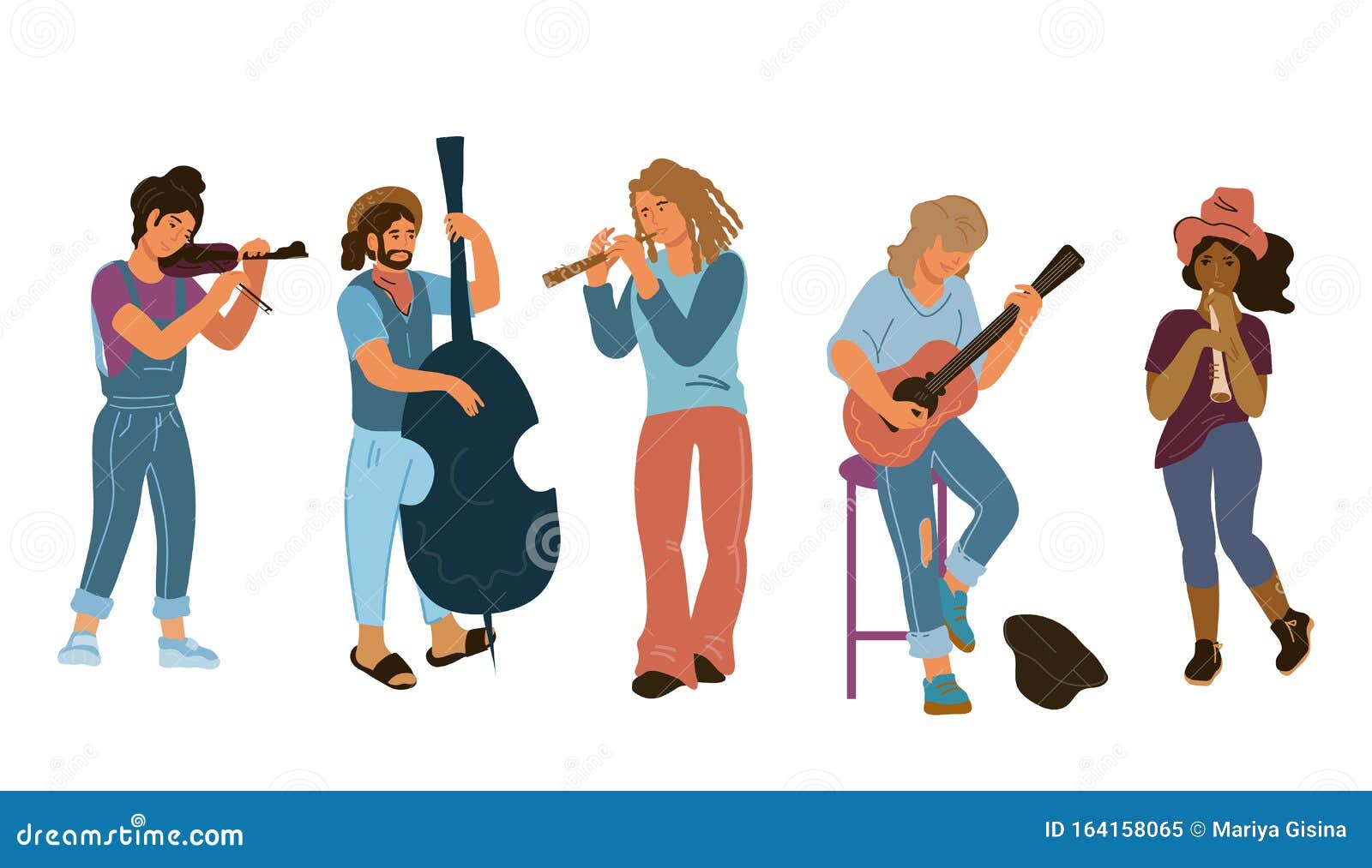 Musicians Cartoon Characters Playing Musical Instruments on City Streets Stock Illustration - Illustration of entertainment, group: 164158065 Musicians Cartoon Characters Playing Musical Instruments on City Streets Stock Illustration - Illustration of entertainment, group: 164158065