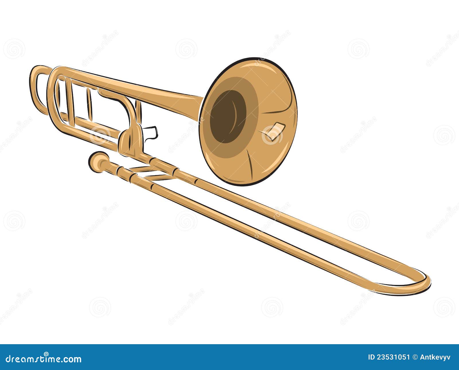 Musikinstrument Tromboneabbildung Stockbild Bild 23531051