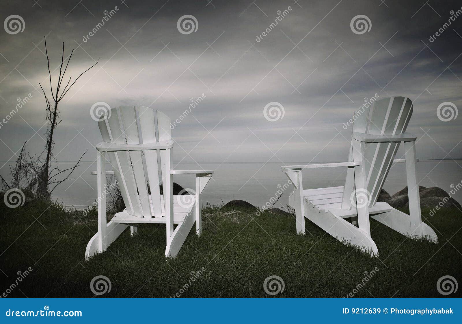 Muskoka chairs stock image. Image of lake, cottage, outdoors - 9212639