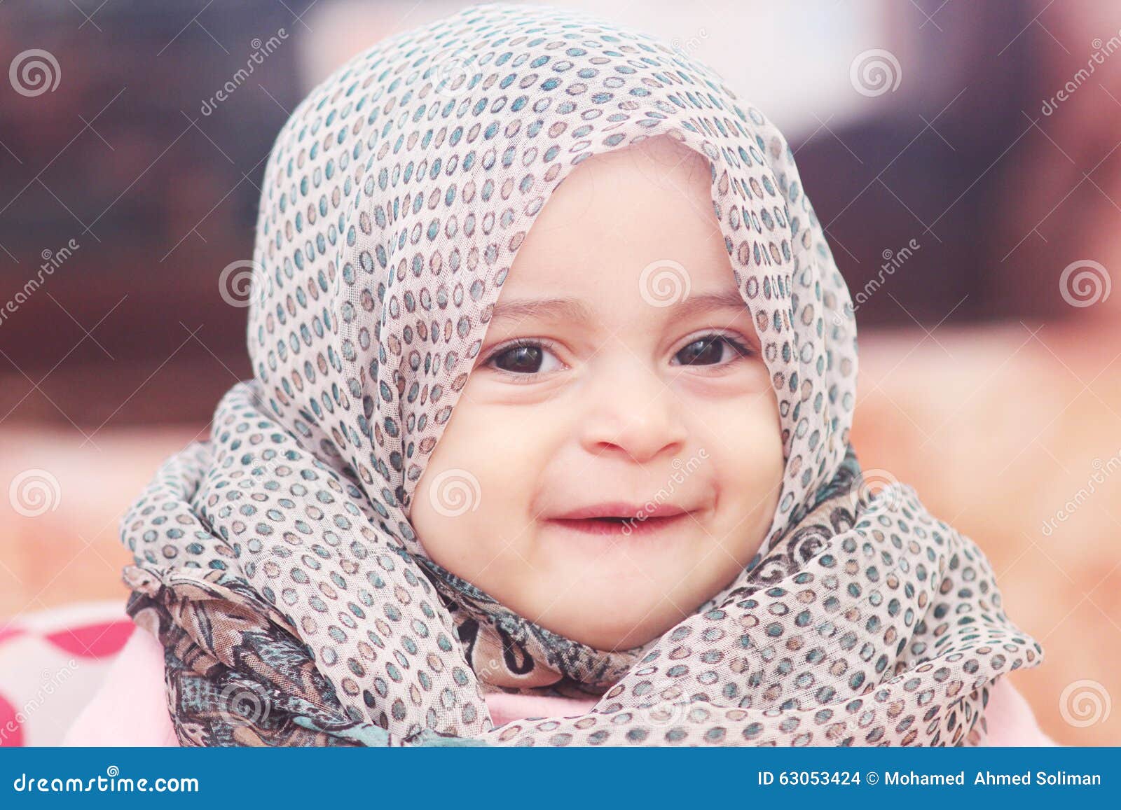 Muslim baby girl stock photo. Image of cute, people, clothes - 63053424