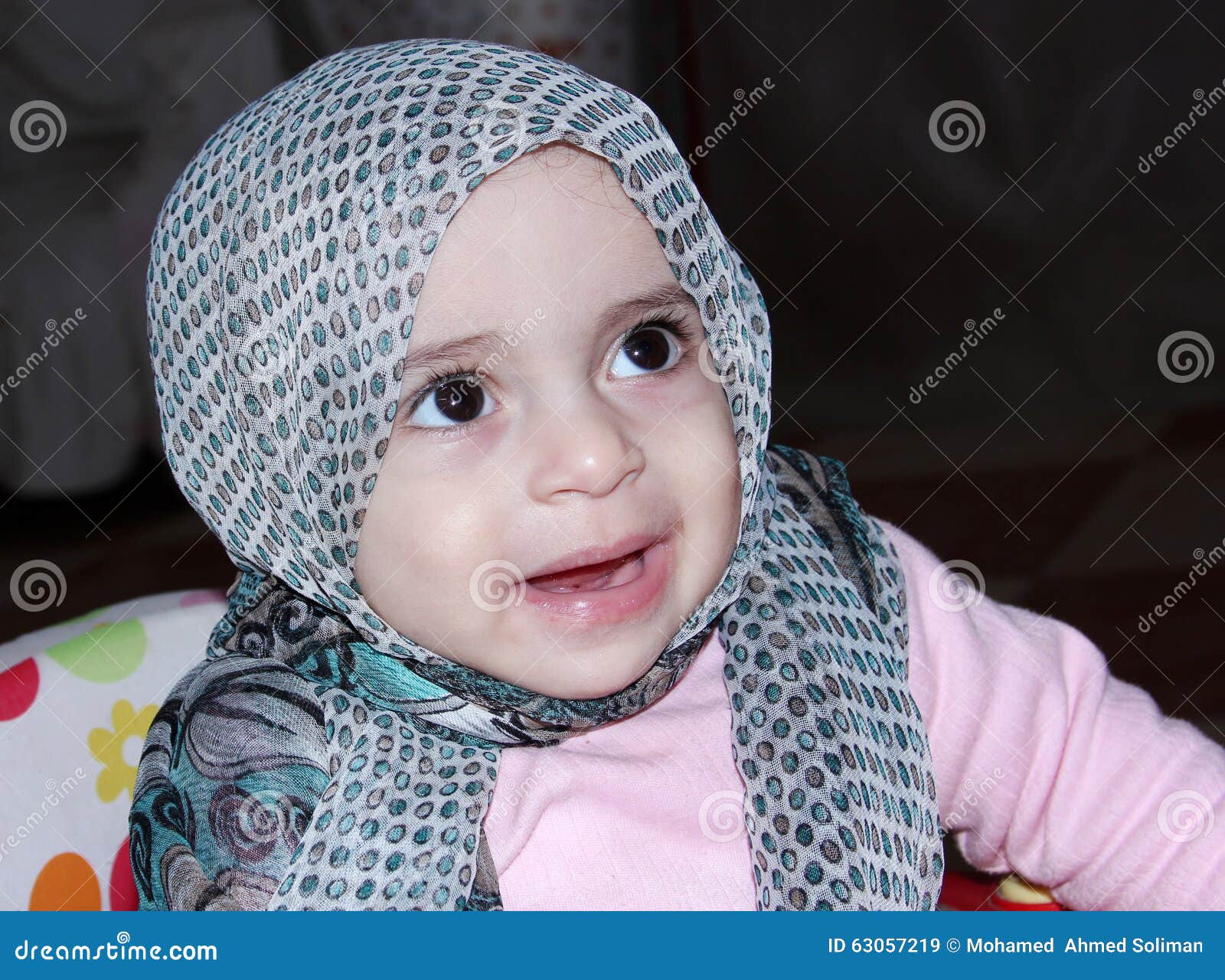 Muslim baby girl stock image. Image of eastern, people - 63057219