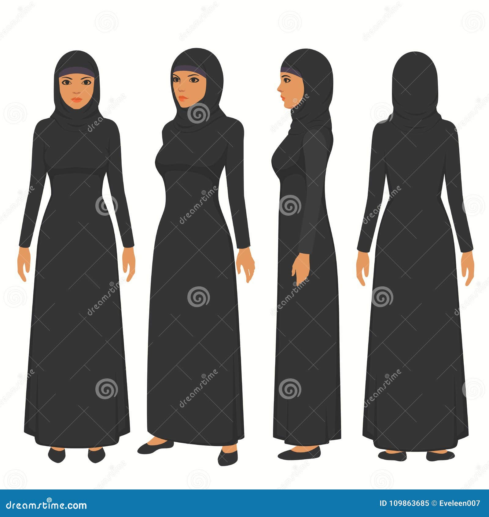 Download Muslim Girl Cartoon Profile Picture