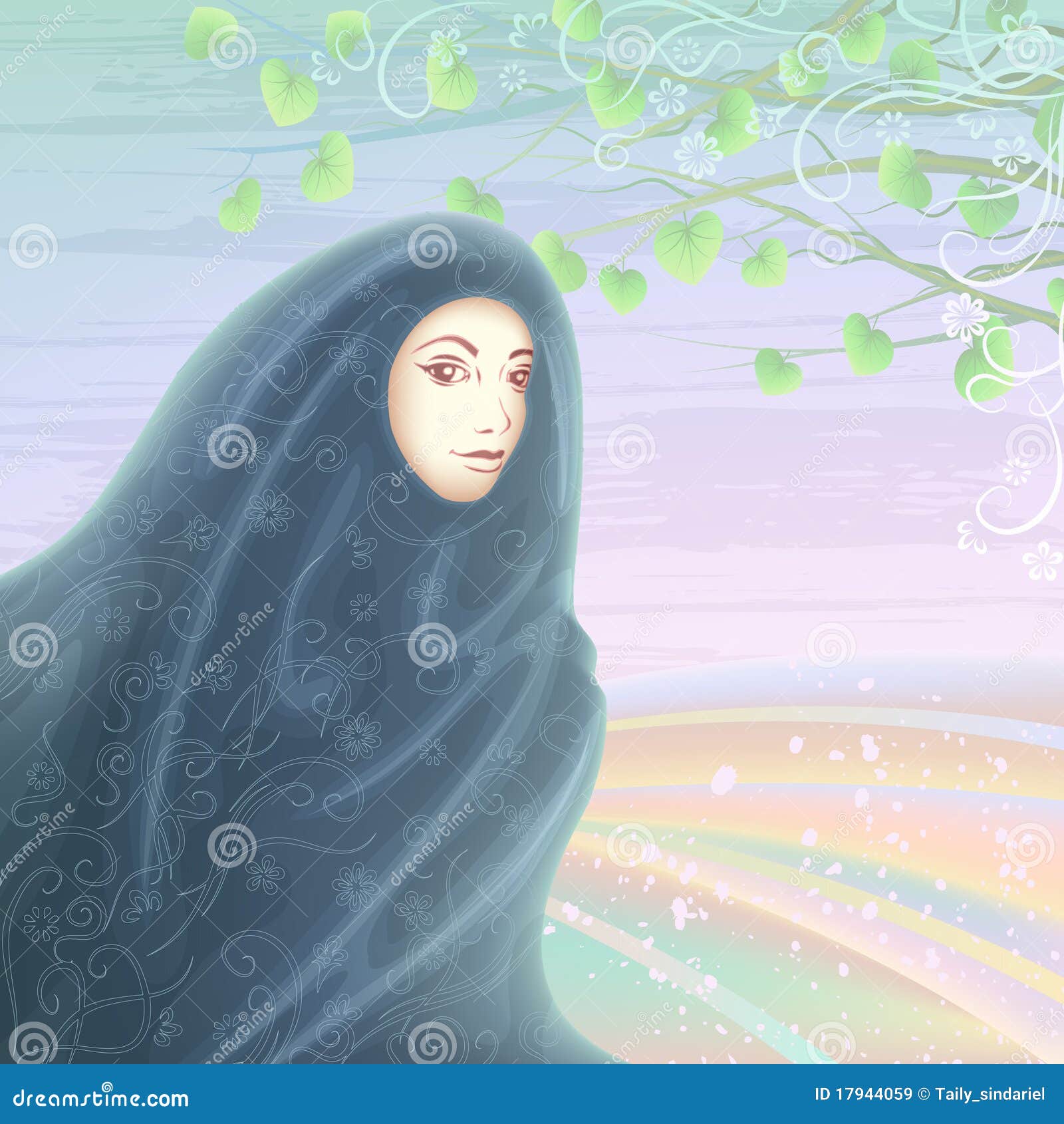Muslim Woman Wearing A Hijab Royalty Free Stock Images 