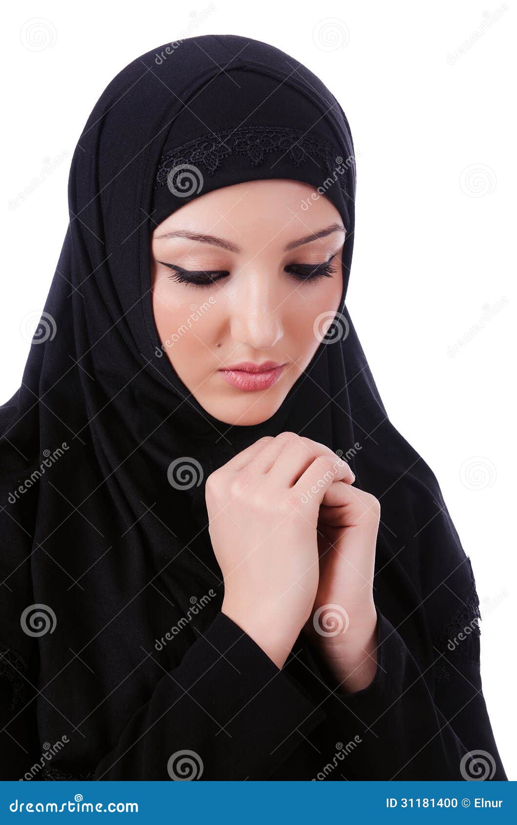 Muslim Young Woman Wearing Hijab Stock Photo - Image: 31181400