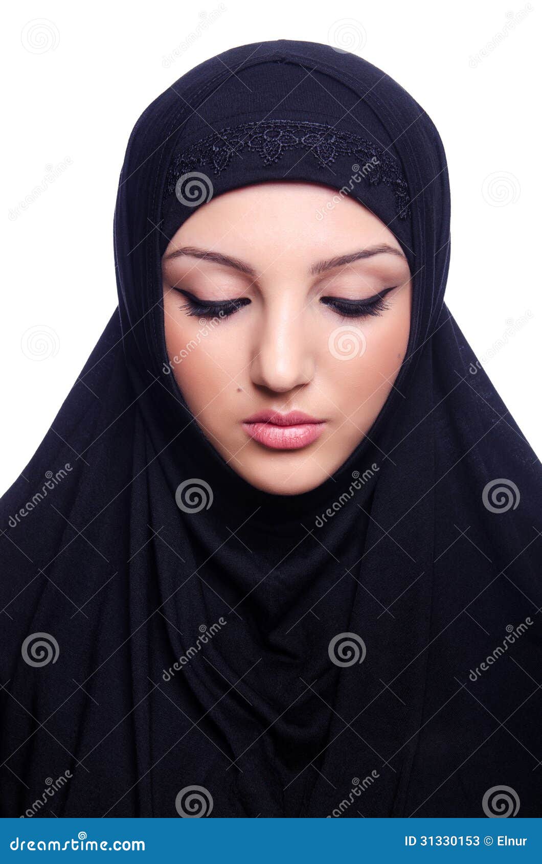 Muslim Young Woman Wearing Hijab Stock Image 