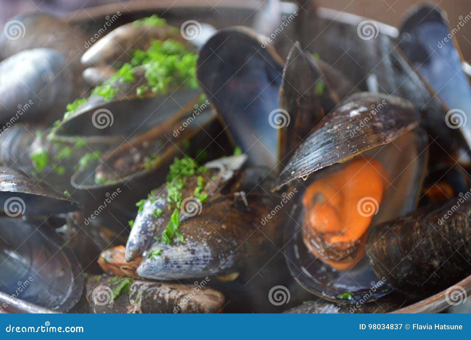 Mussels stock image. Image of europe, restaurant, shell 98034837