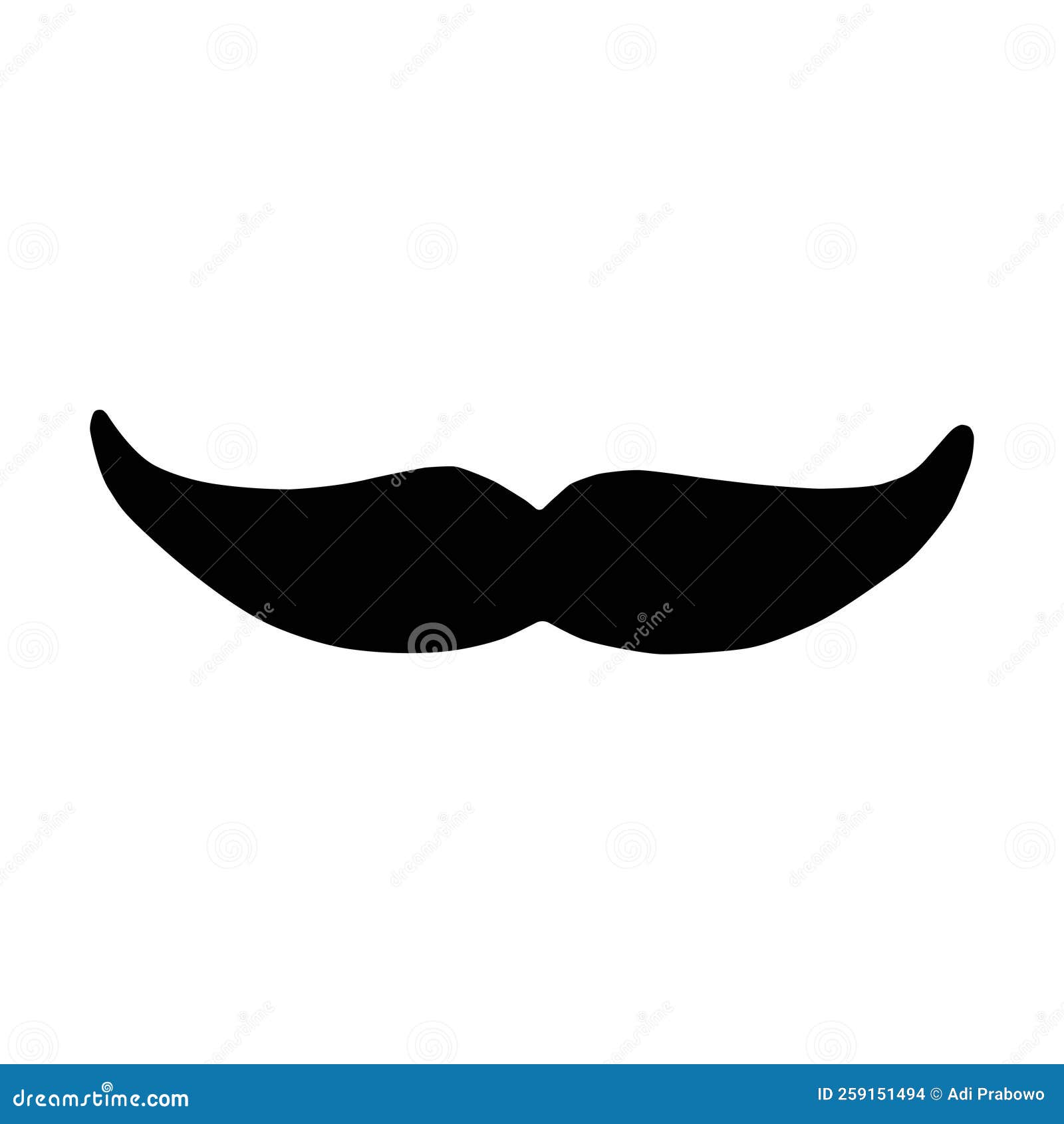 Mustache Icon Logo Vector Design Stock Vector Illustration of stamp