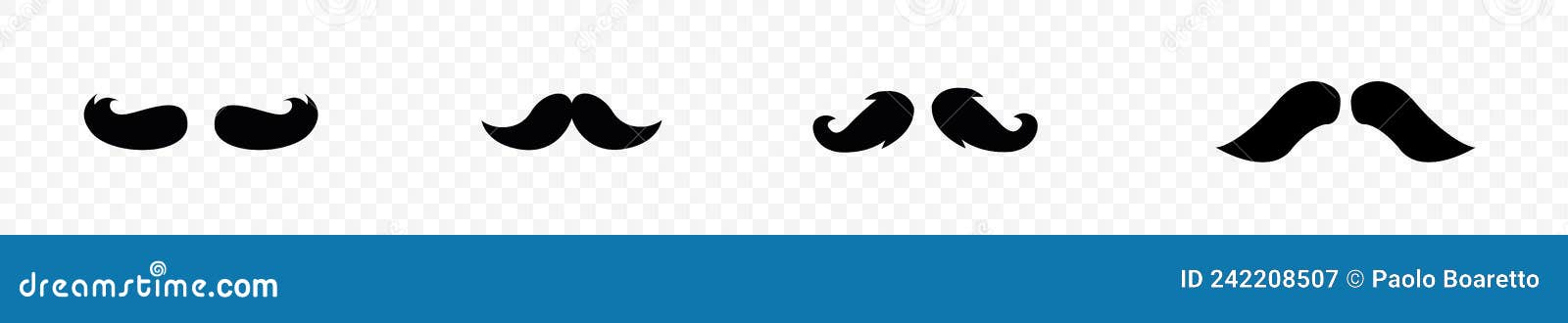 mustache icon set