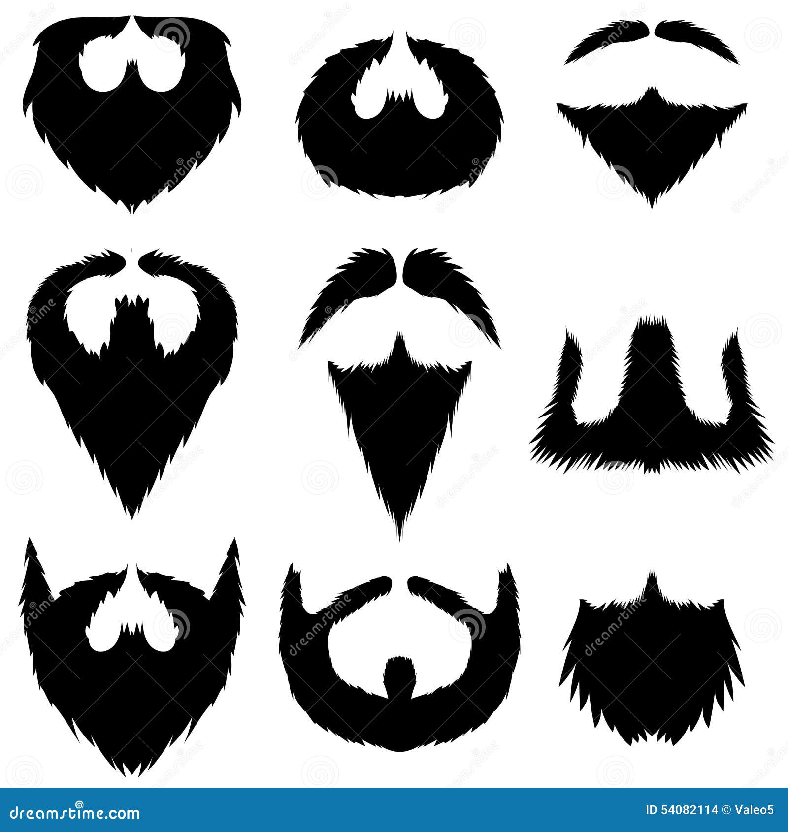 Mustaches And Beards Collection Stock Vector Illustration Of Human