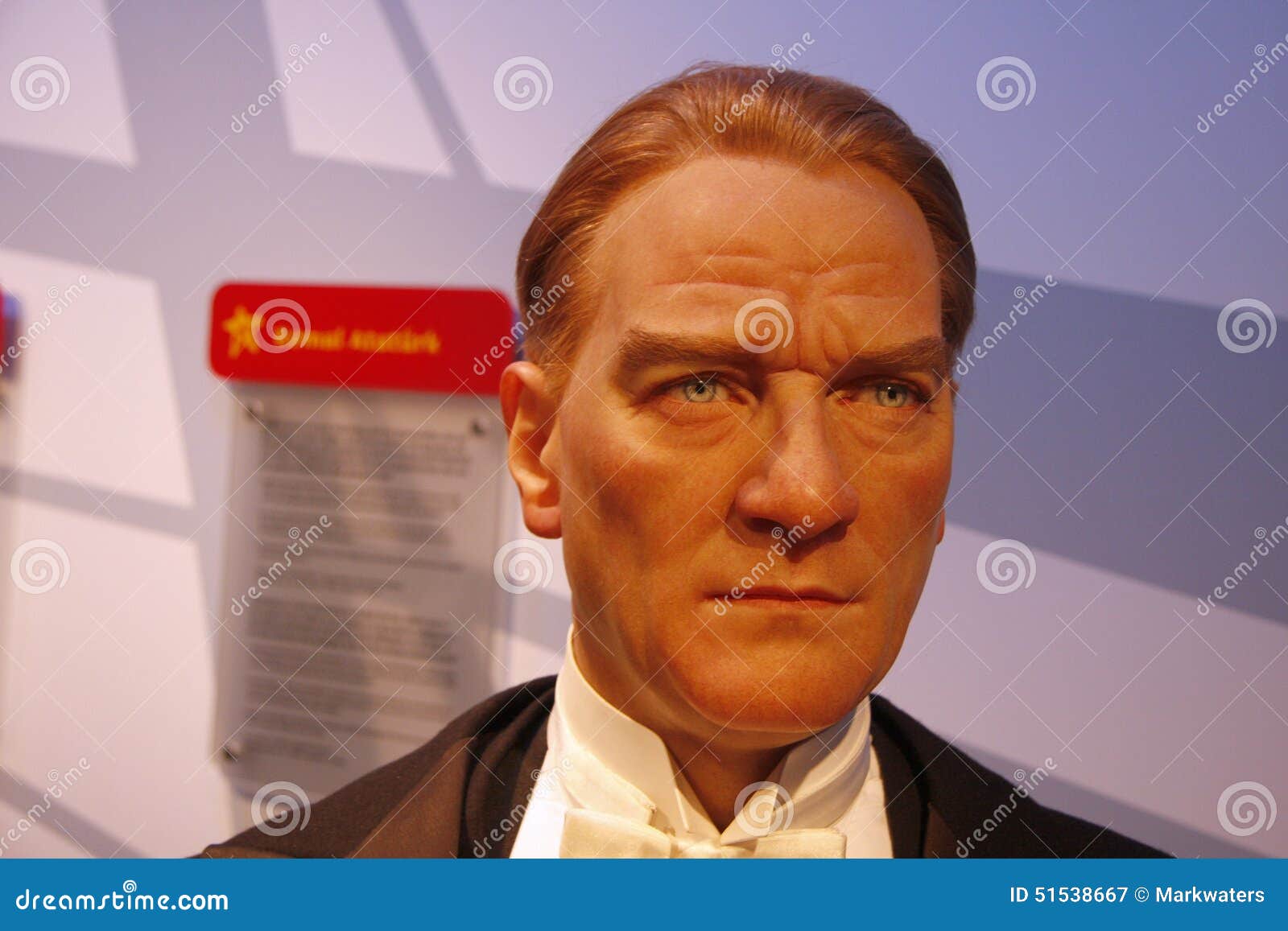 JULY 10, 2008 - BERLIN: the wax figure of Mustafa Kemal Atatuerk - opening of the waxworks Madame Tussauds, Unter den Linden, Berlin.