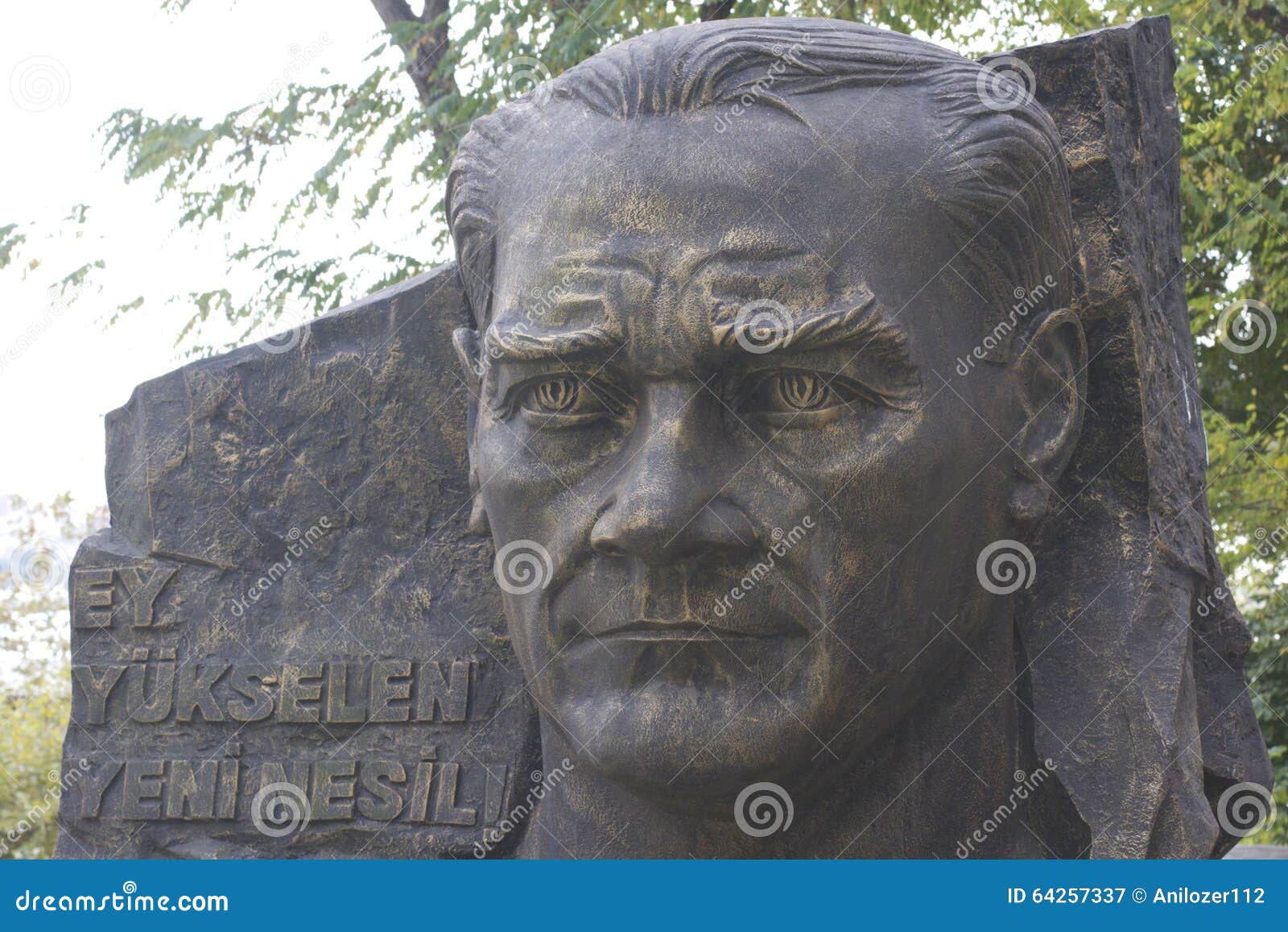 Mustafa Kemal Ataturk editorial photography. Image of sculpture 64257337