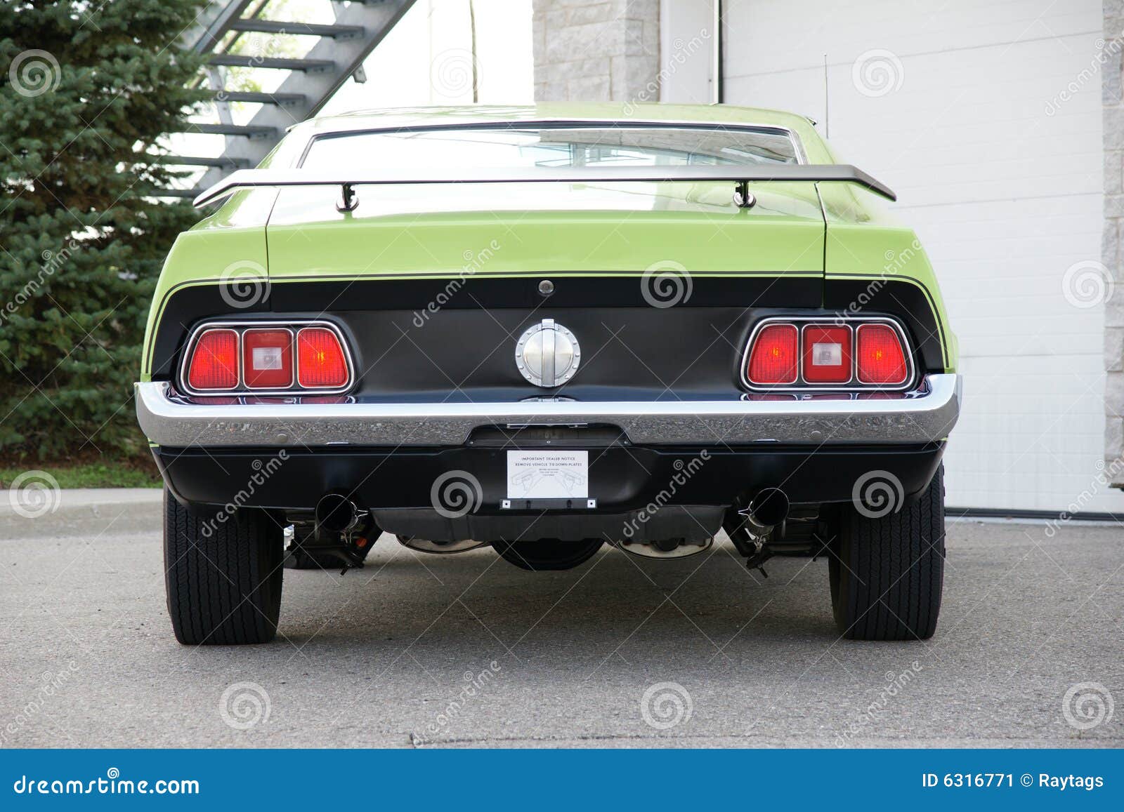 Mustang Rear End stock image. Image of 1971, lights, cleveland 6316771