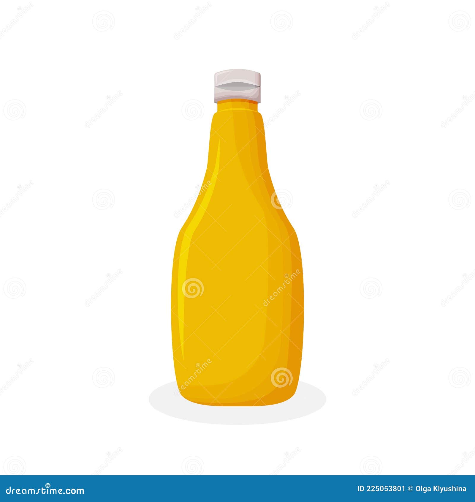 Mustard Icon. Cartoon Mustard in Cartoon Flat Style Vector Illustration