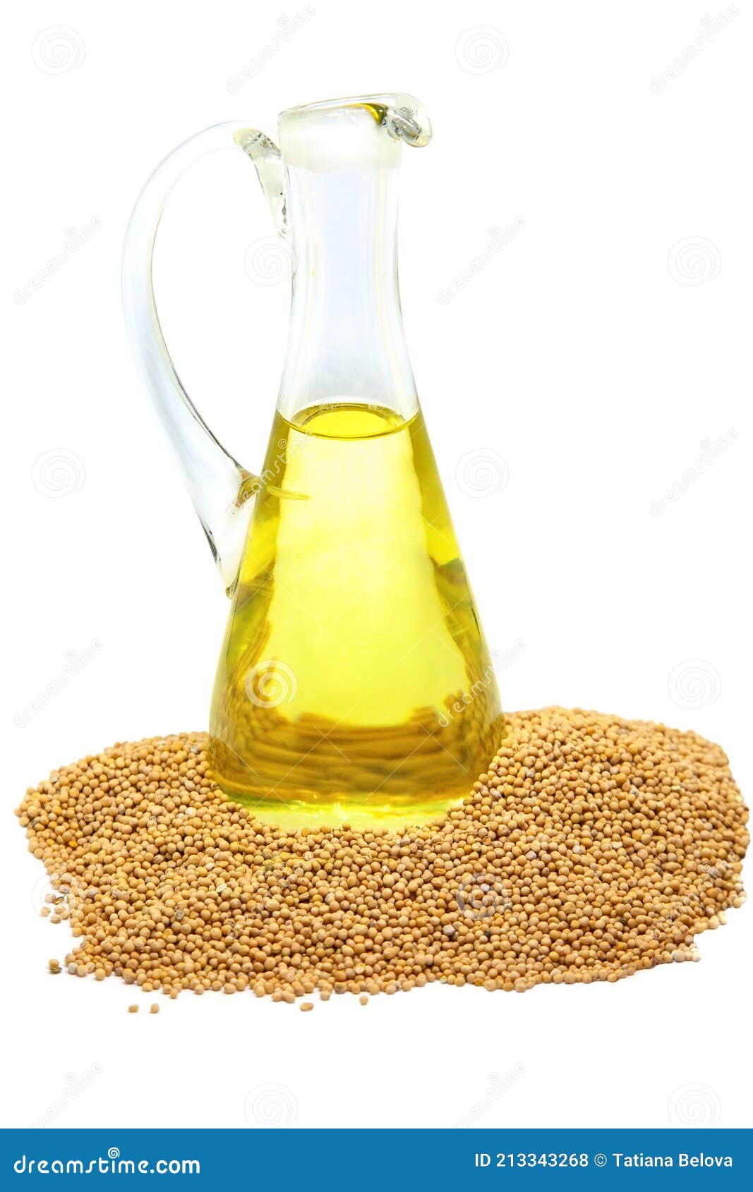 Mustard oil and seeds stock photo. Image of background - 213343268