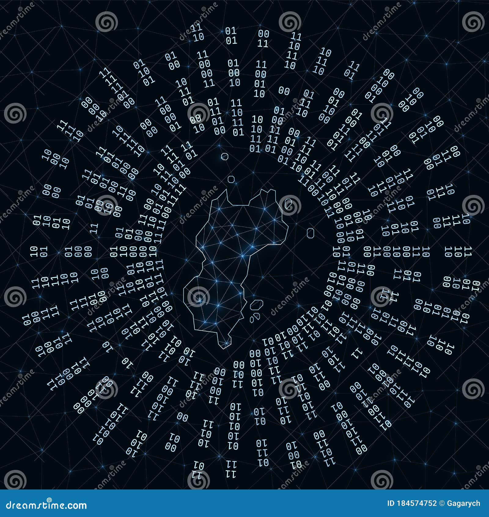 mustique digital map.