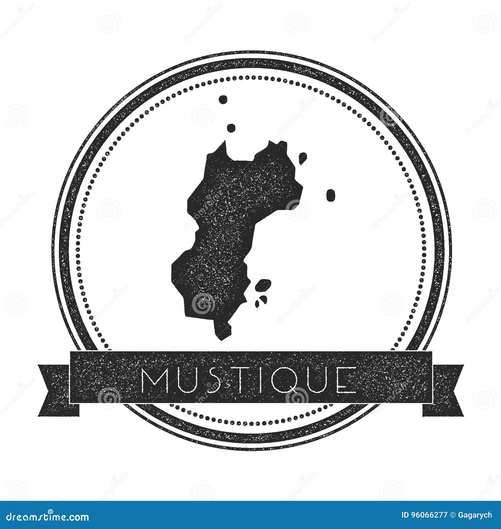 Mustique map stamp. stock vector. Illustration of badge - 96066277