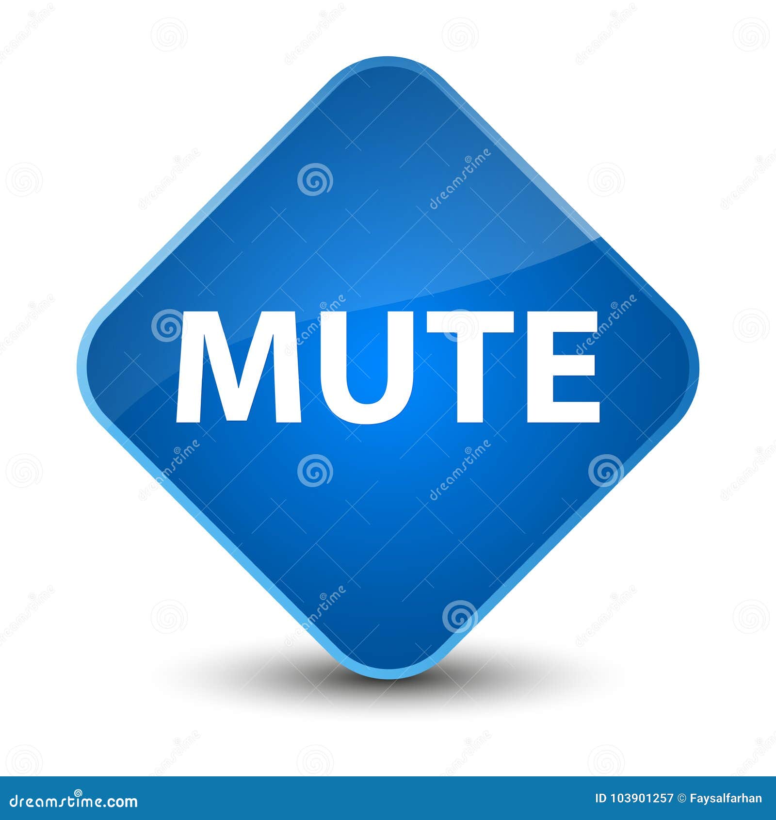 Mute Elegant Blue Diamond Button Stock Illustrations 3 Mute Elegant