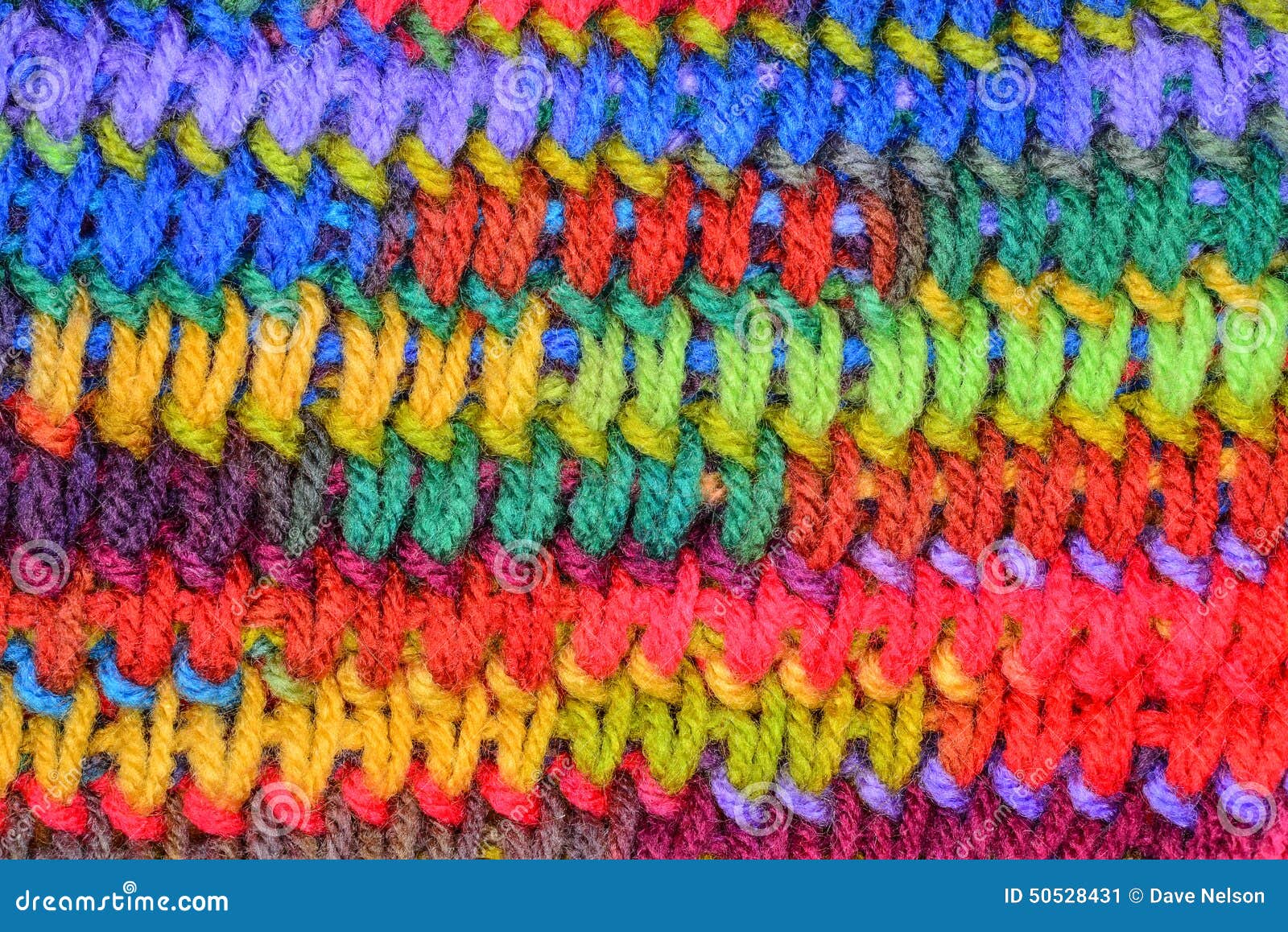 Muted Colorful Knitting Stitch Background Stock Image Image