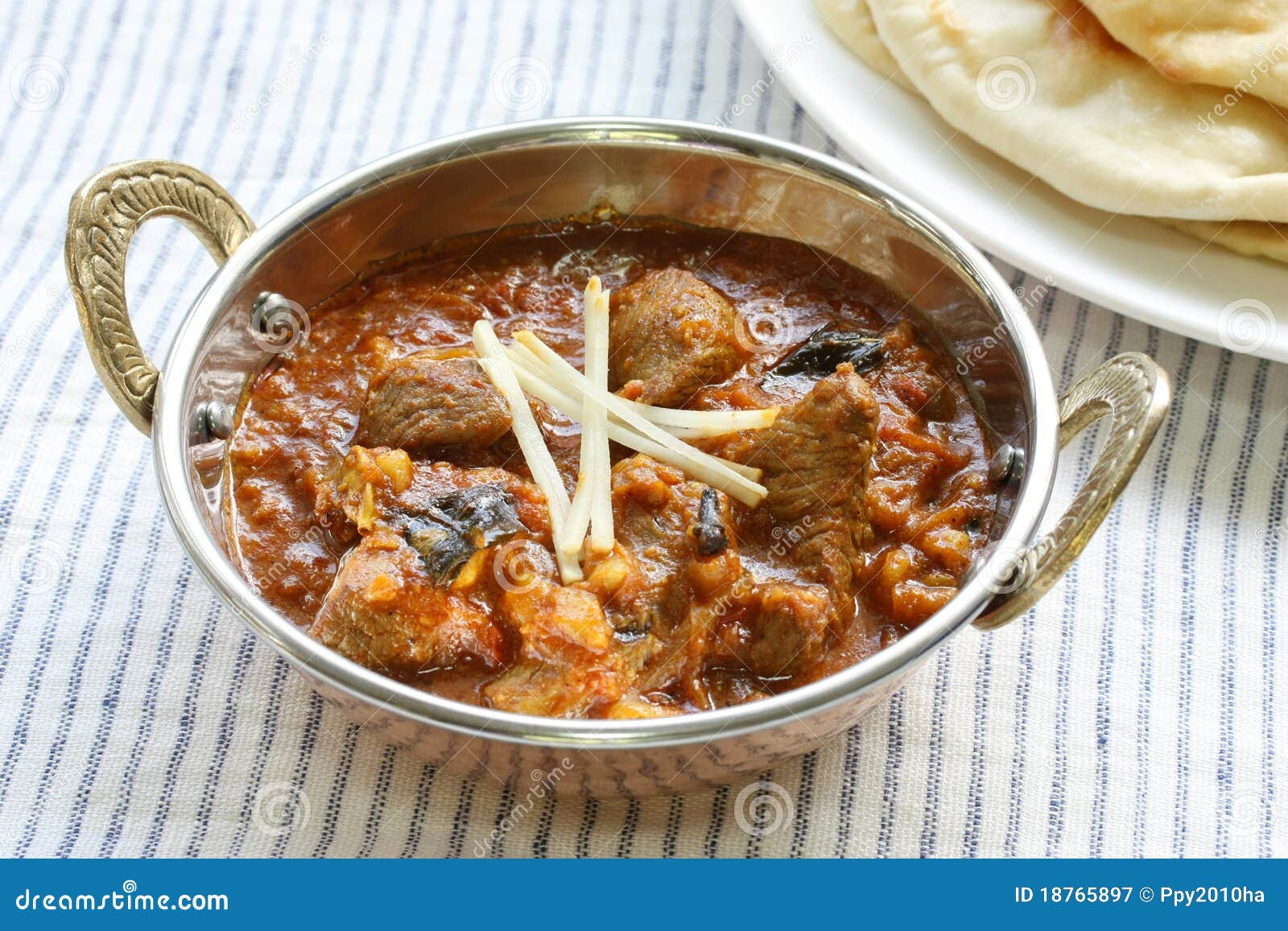 Mutton curry , indian food stock image. Image of naan 18765897