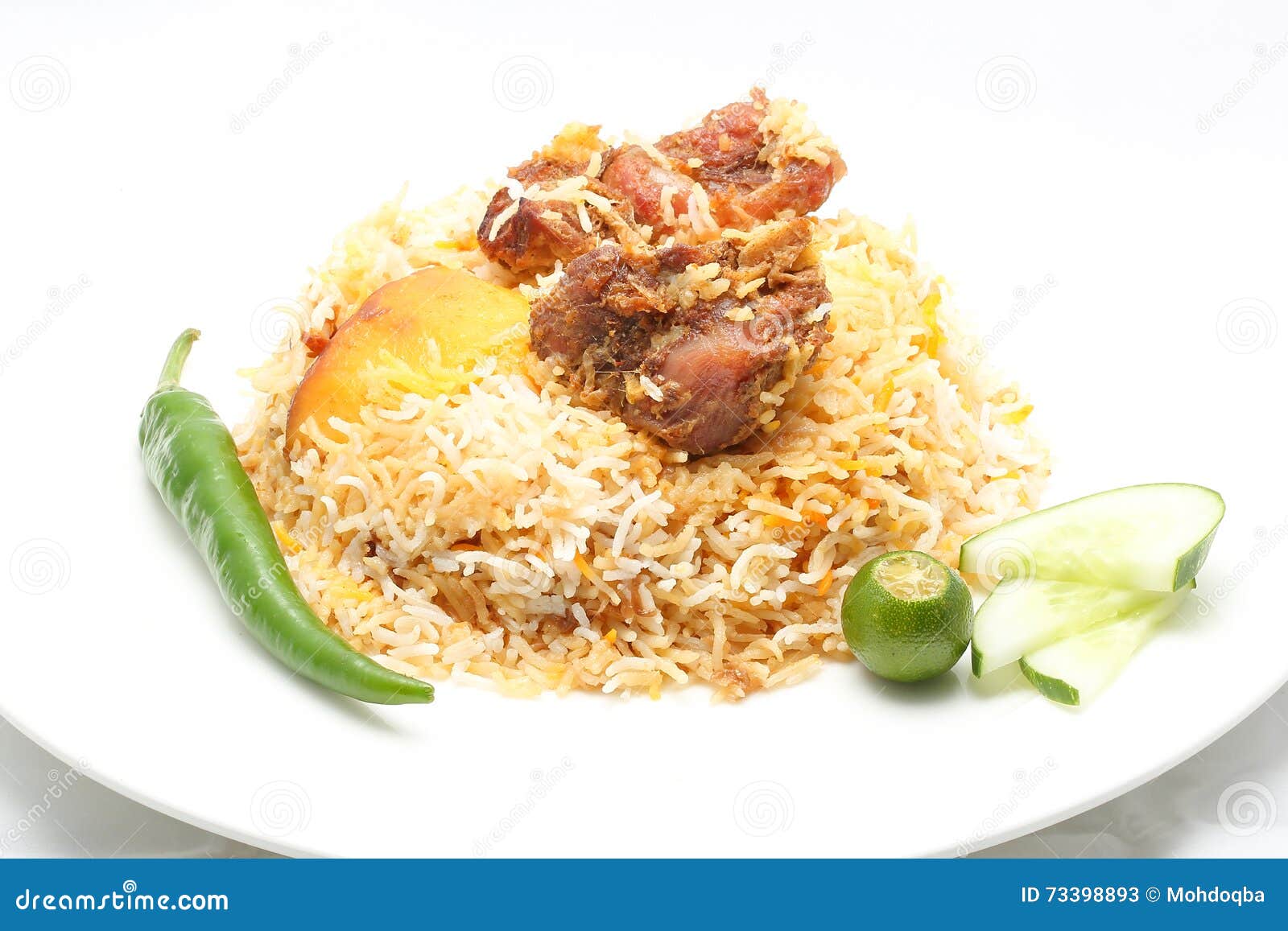 Mutton Lamb kacchi biryani stock image. Image of mughal 73398893
