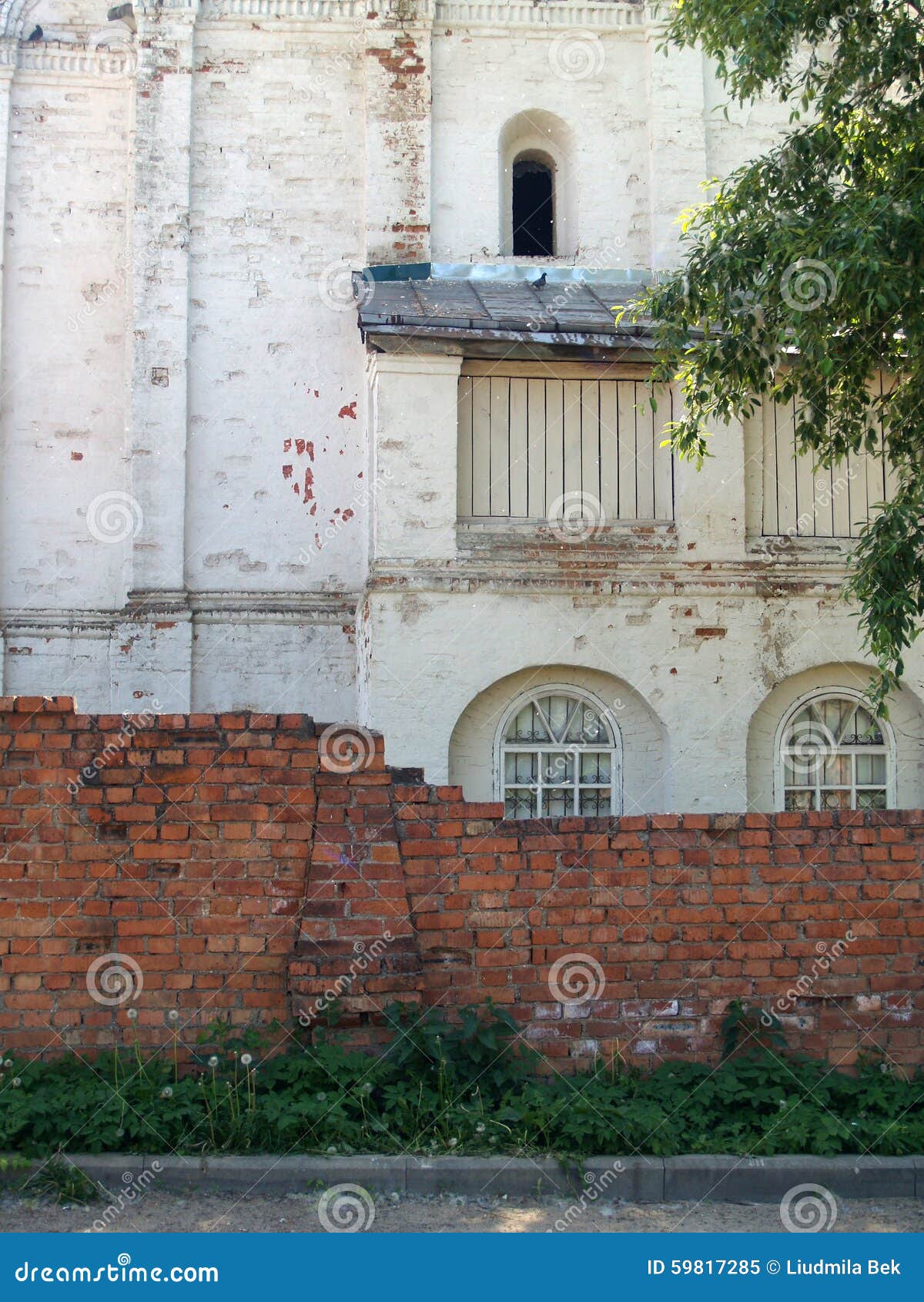 Muur van de Kerk in Pereyaslavl, Gouden Ring