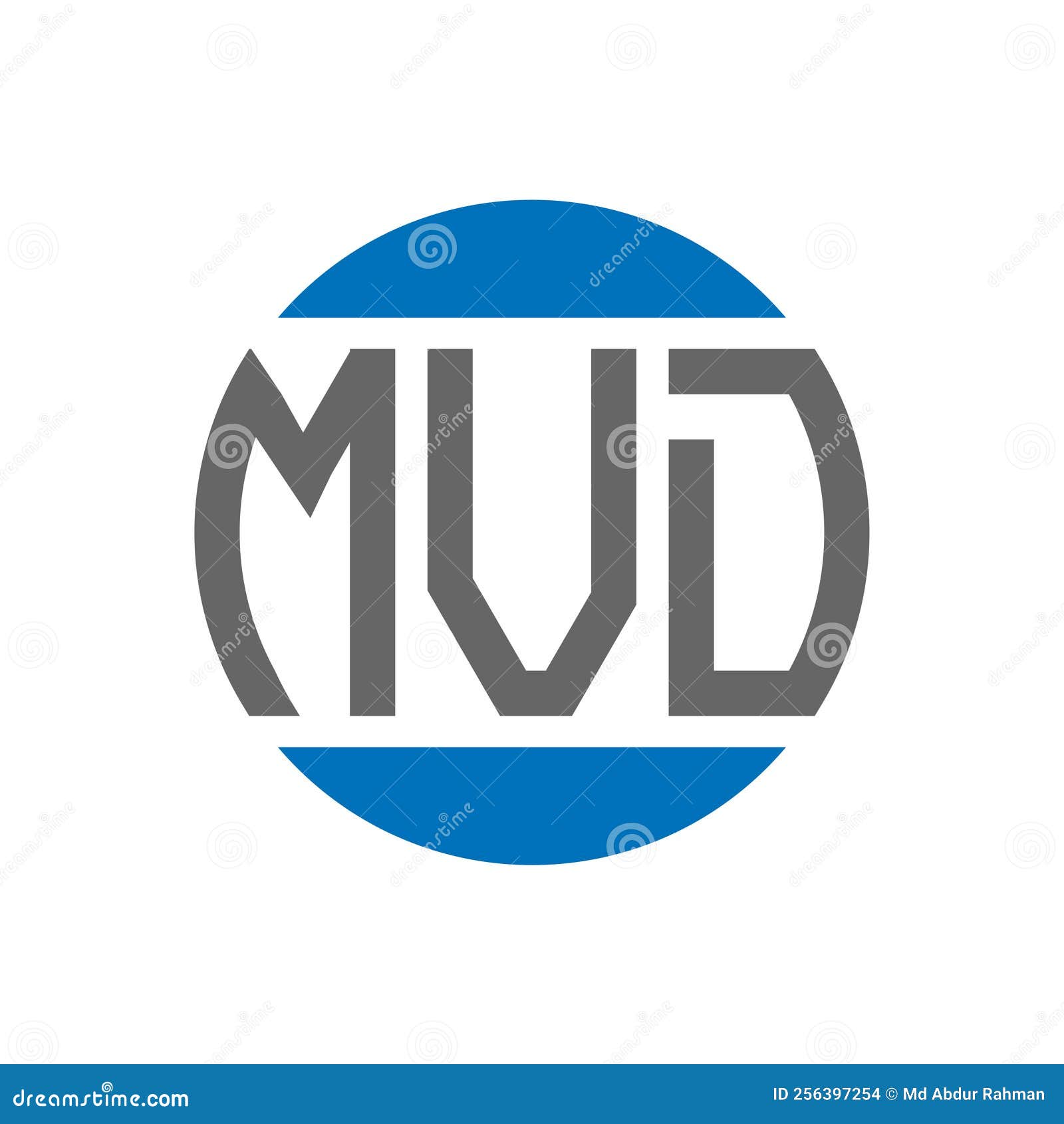 MVD Letter Logo Design on White Background. MVD Creative Initials