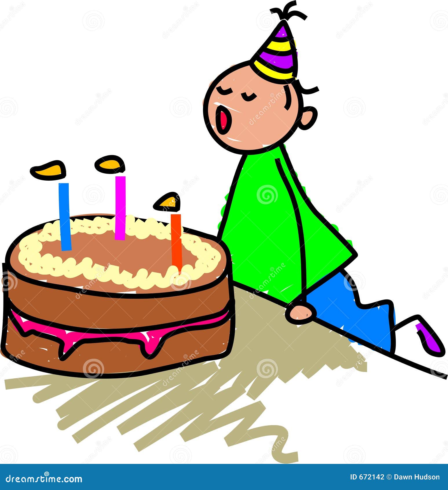 My birthday cake stock illustration. Illustration of people - 672142