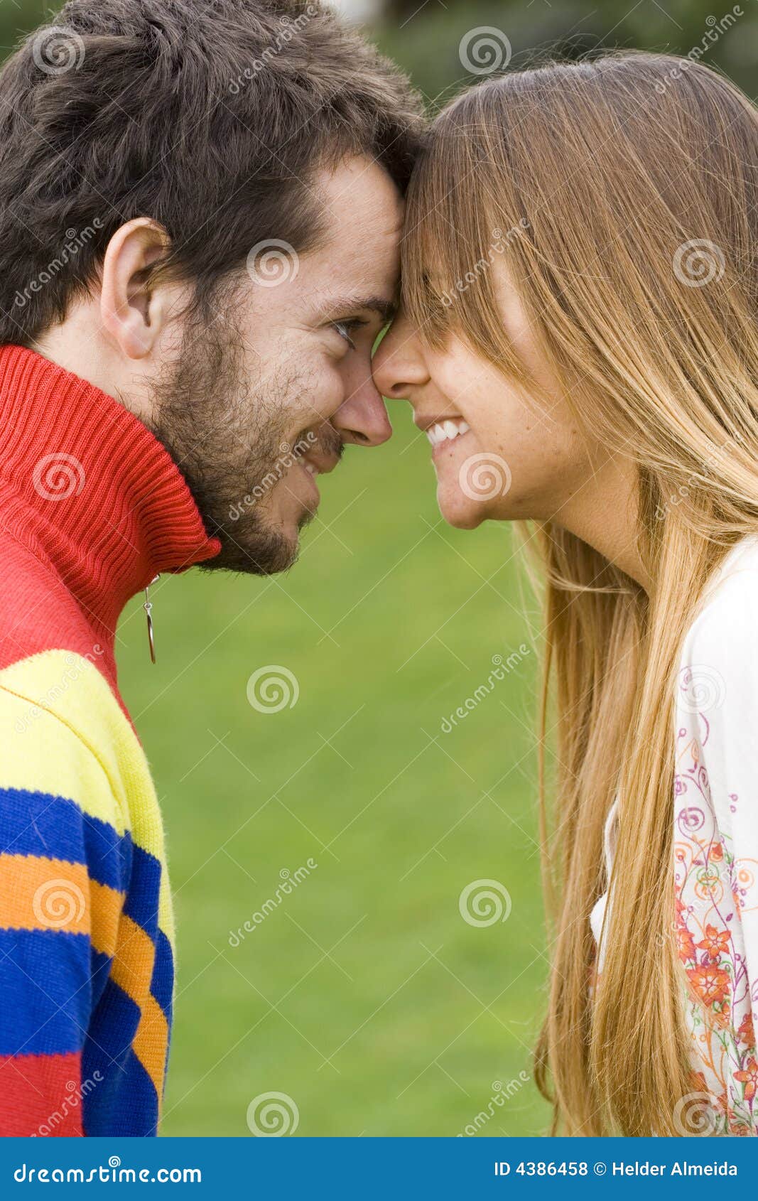 My First Kiss Stock Photo. Image Of Grass, Green, Kiss - 4386458