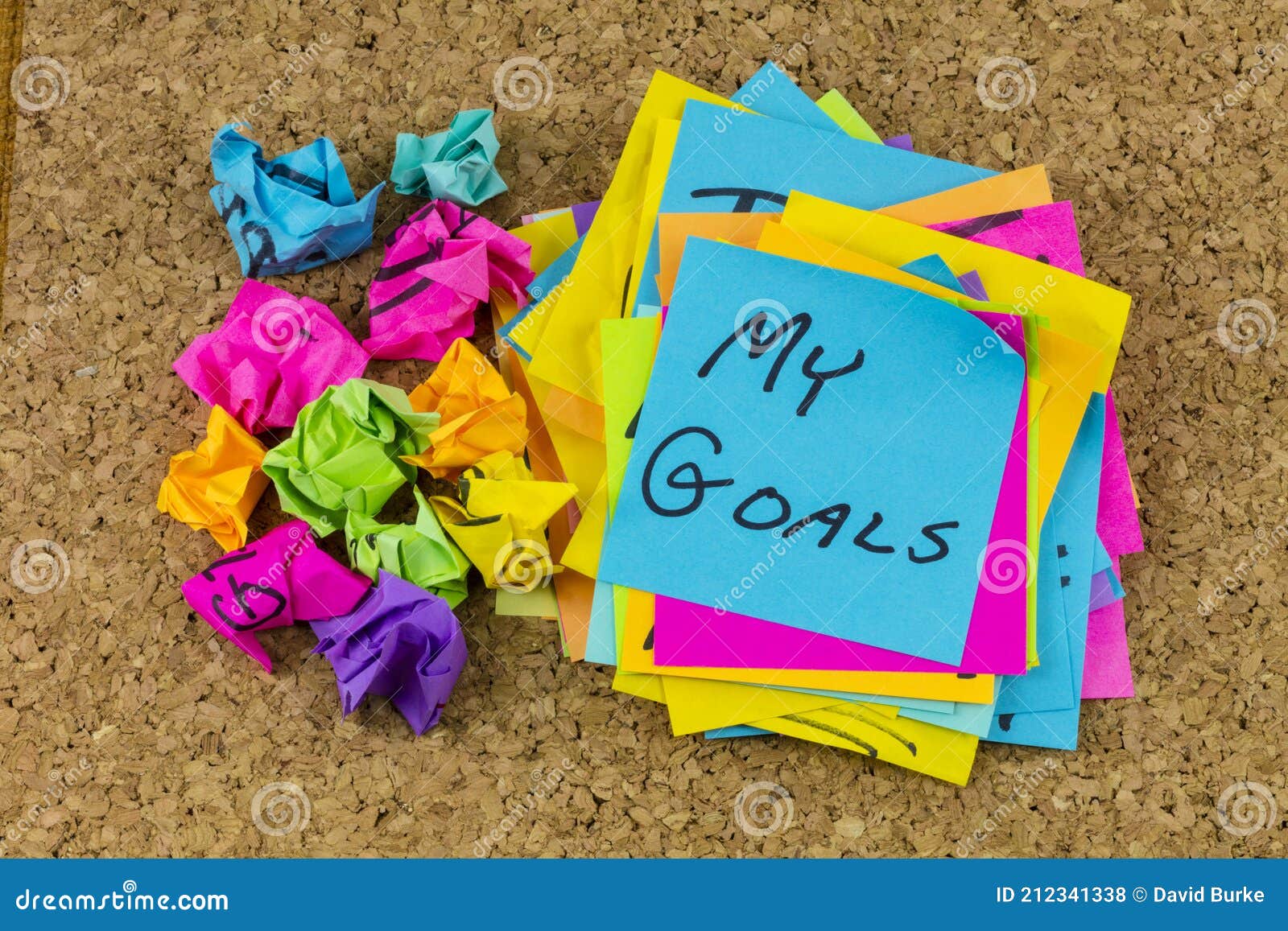 My Goals Plan Business Motivation Long Term Focus Goal Stock Photo ...