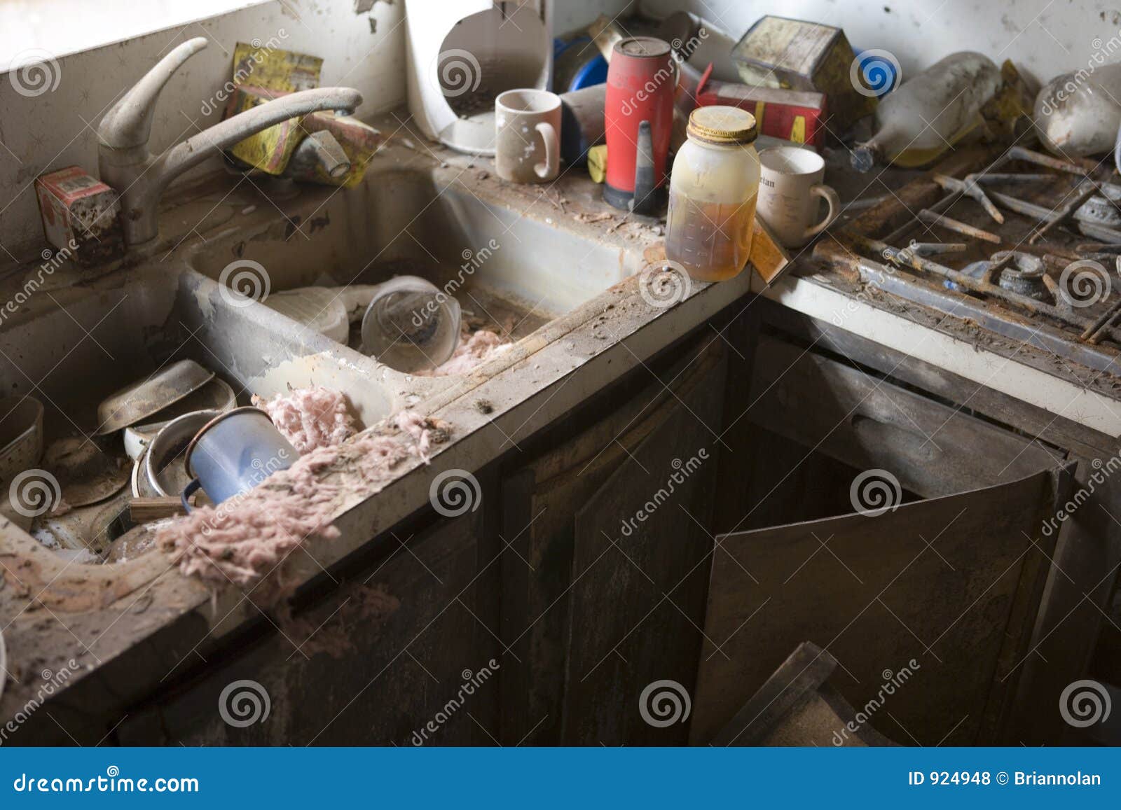 my kitchen after katrina, new orlean, la,