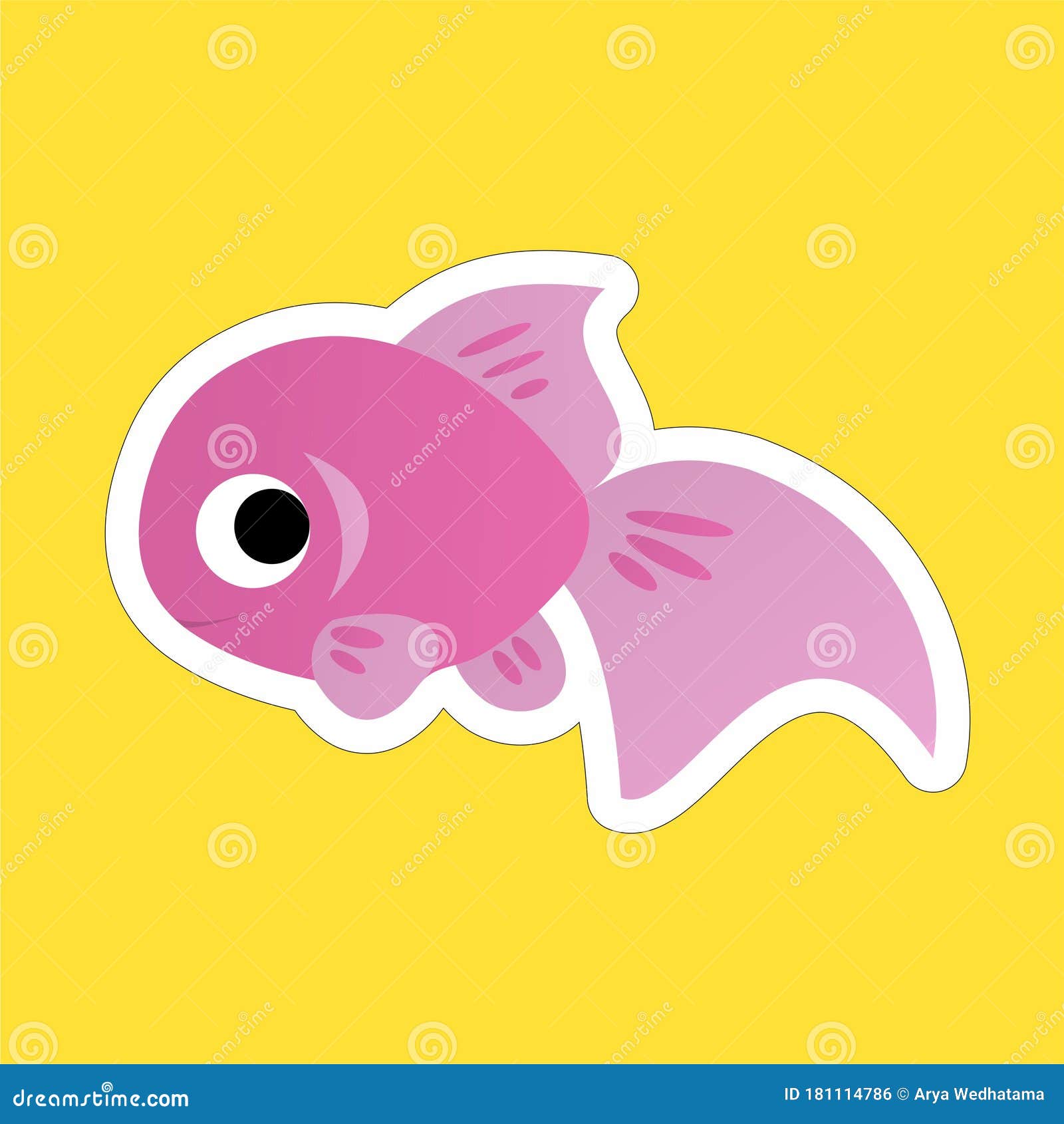 Sticker of Pink Fish Cartoon, Cute Funny Character, Flat Design Stock Illustration - Illustration of character, cartoon: 181114786 Sticker of Pink Fish Cartoon, Cute Funny Character, Flat Design Stock Illustration - Illustration of character, cartoon: 181114786