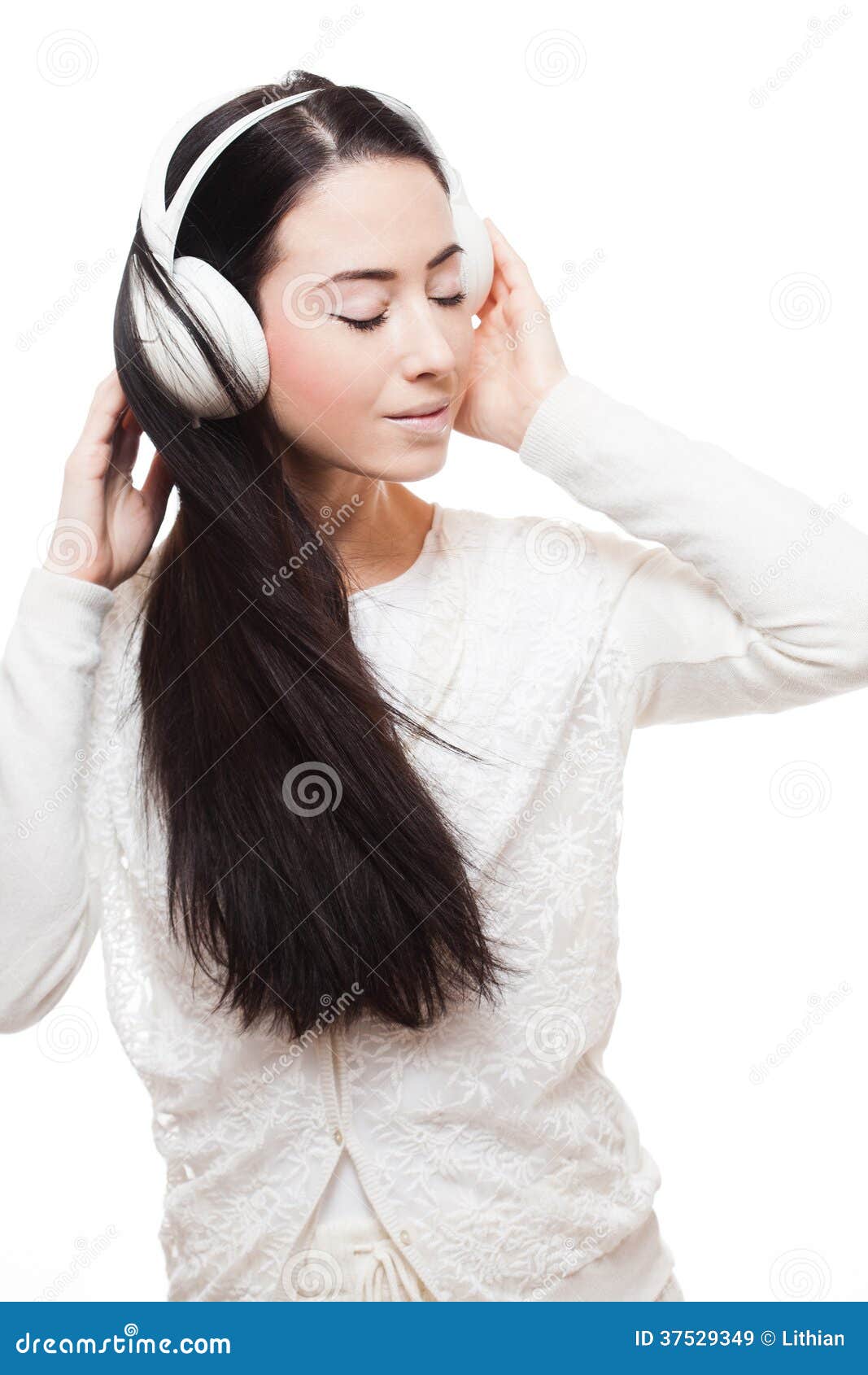 My Tunes Stock Image Image Of Pleasant Girl Dreamy 37529349