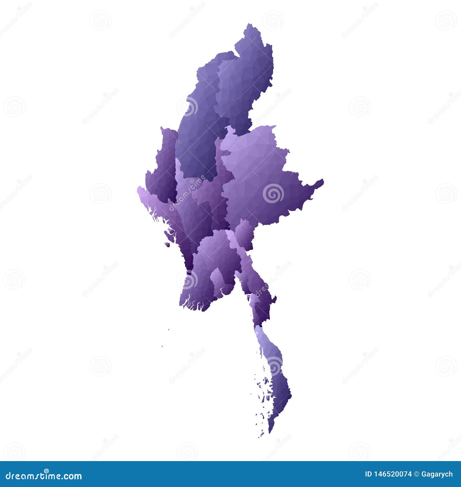 Myanmar map. stock vector. Illustration of design ...