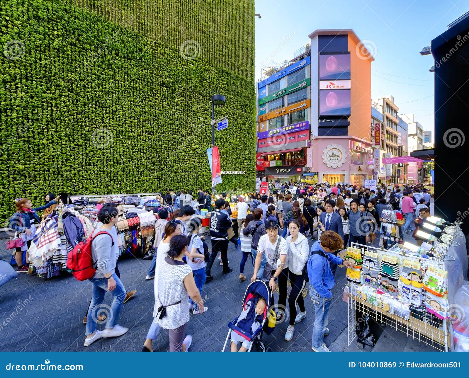 Myeong Shopping  Street Korea  Editorial Stock Image 