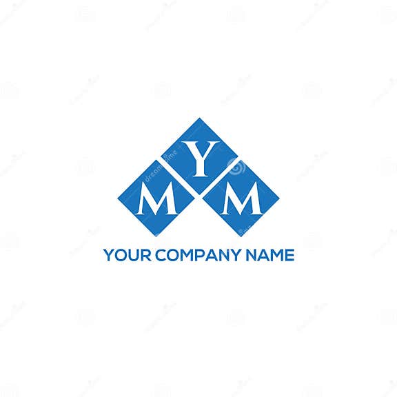 MYM Letter Logo Design on White Background. MYM Creative Initials ...