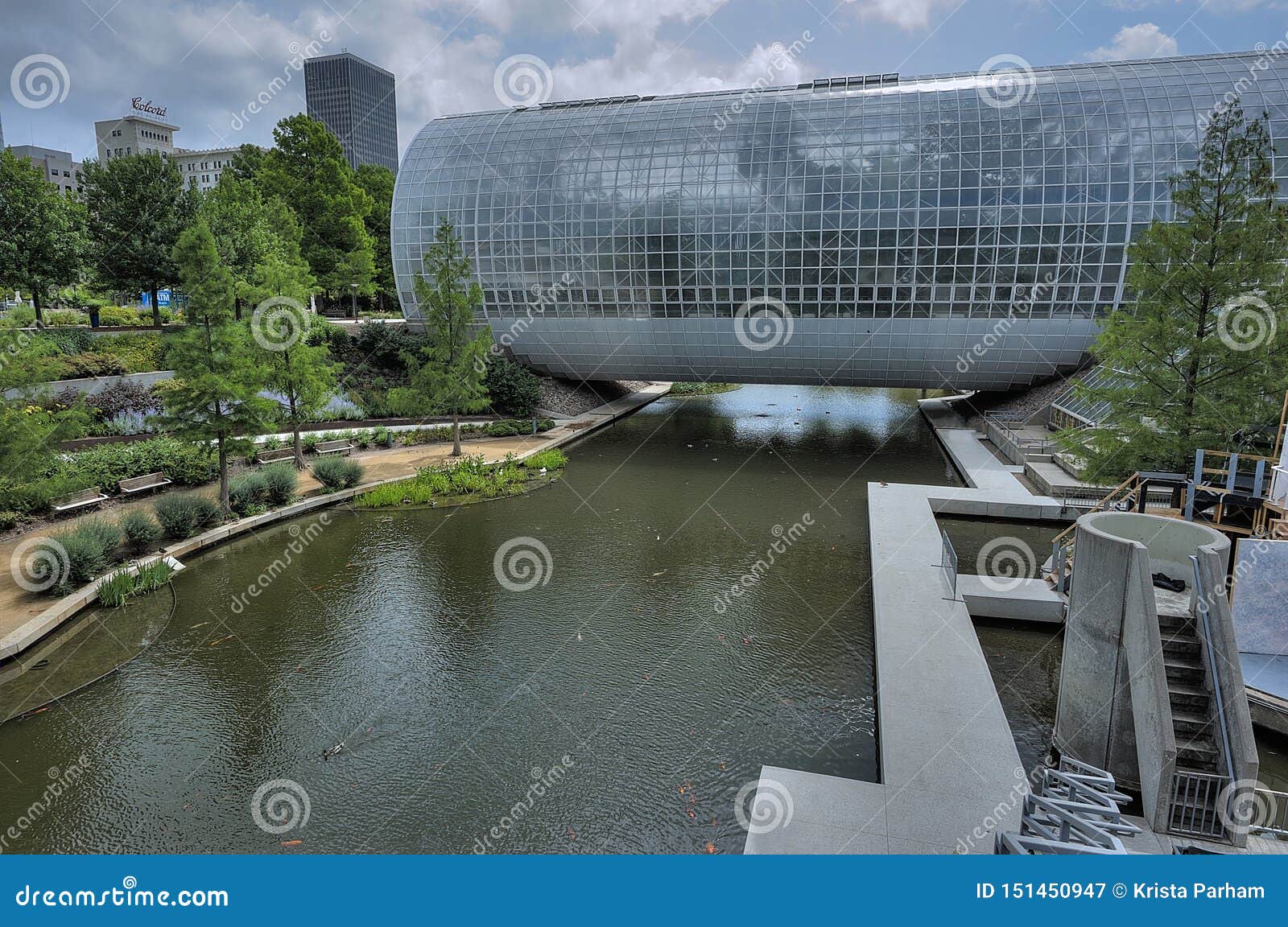 Oklahoma City S Myriad Botanical Garden Stock Image Image Of